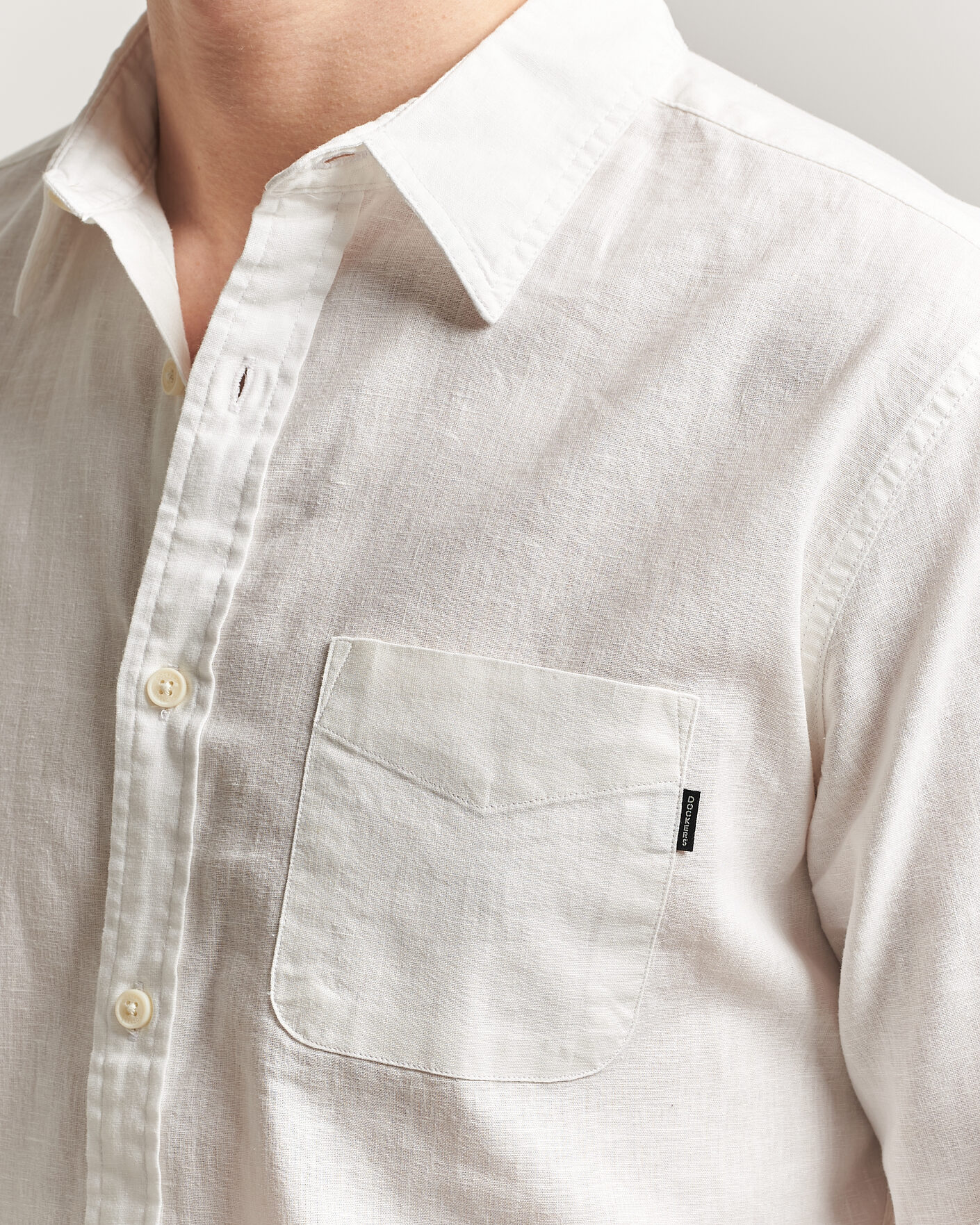 Herr | Skjortor | Dockers | Slim Linen/Cotton Shirt Undyed