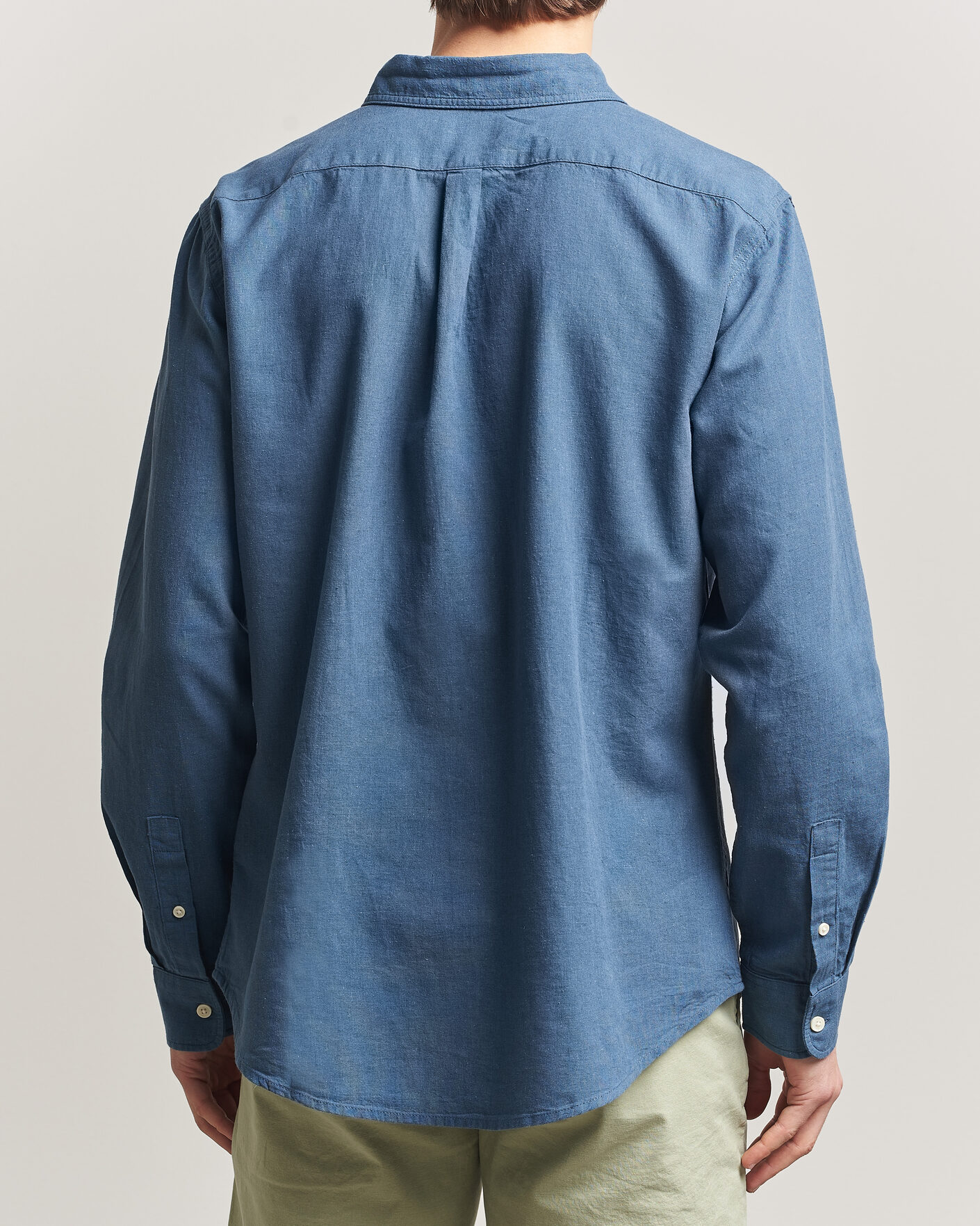 Herr | Skjortor | Dockers | Slim Linen/Cotton Shirt Bering Sea
