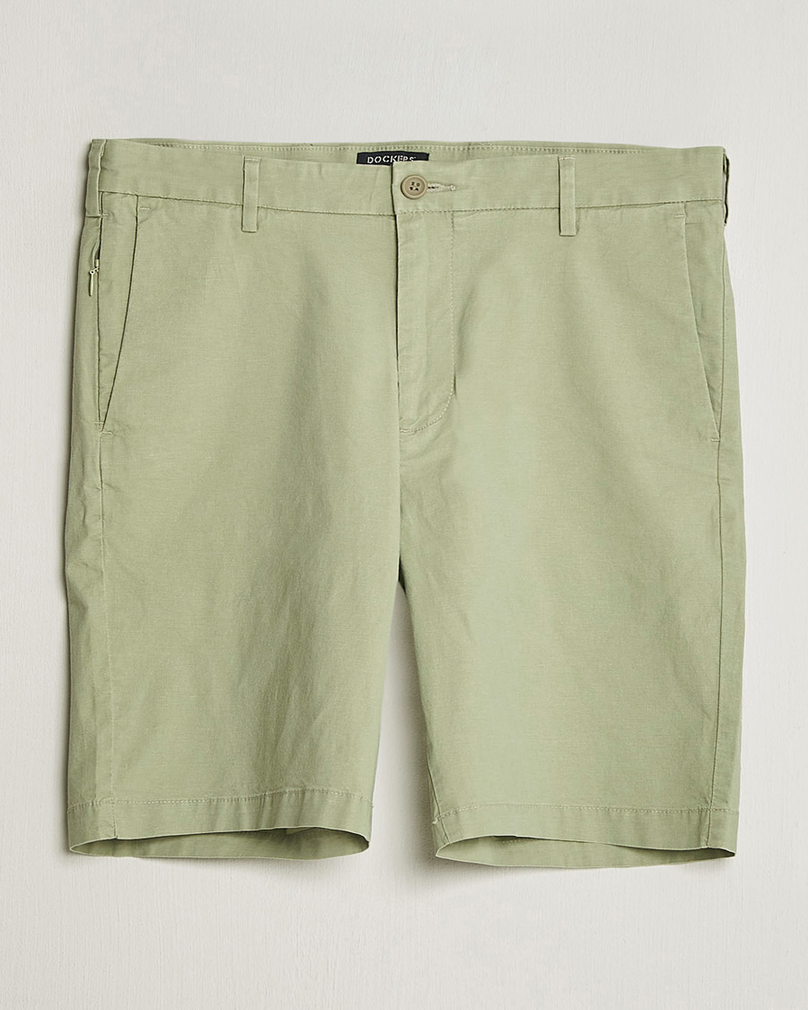 Herr | Shorts | Dockers | Slim Cotton/Linen Shorts Tea