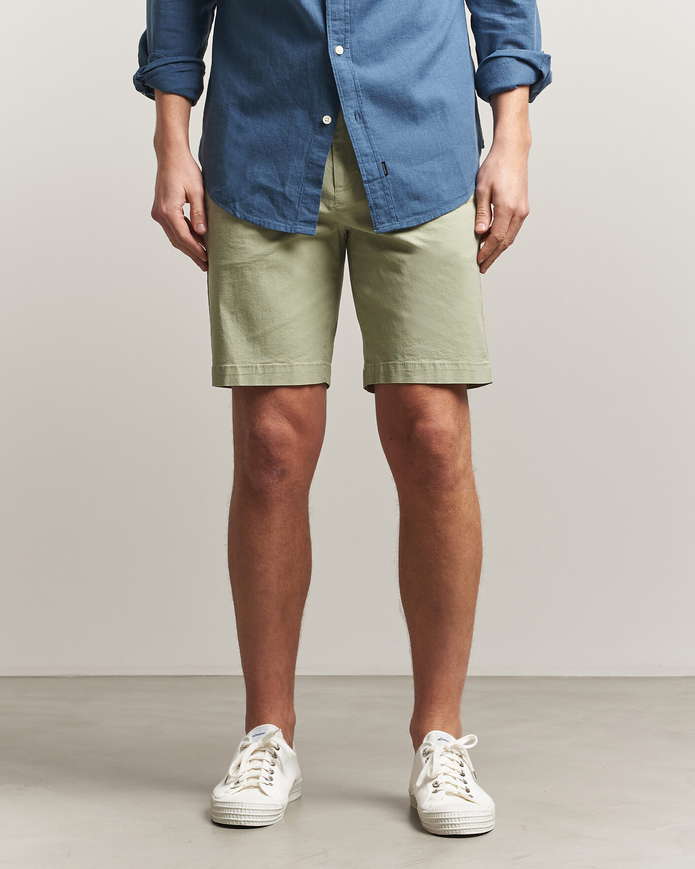 Herr | Shorts | Dockers | Slim Cotton/Linen Shorts Tea