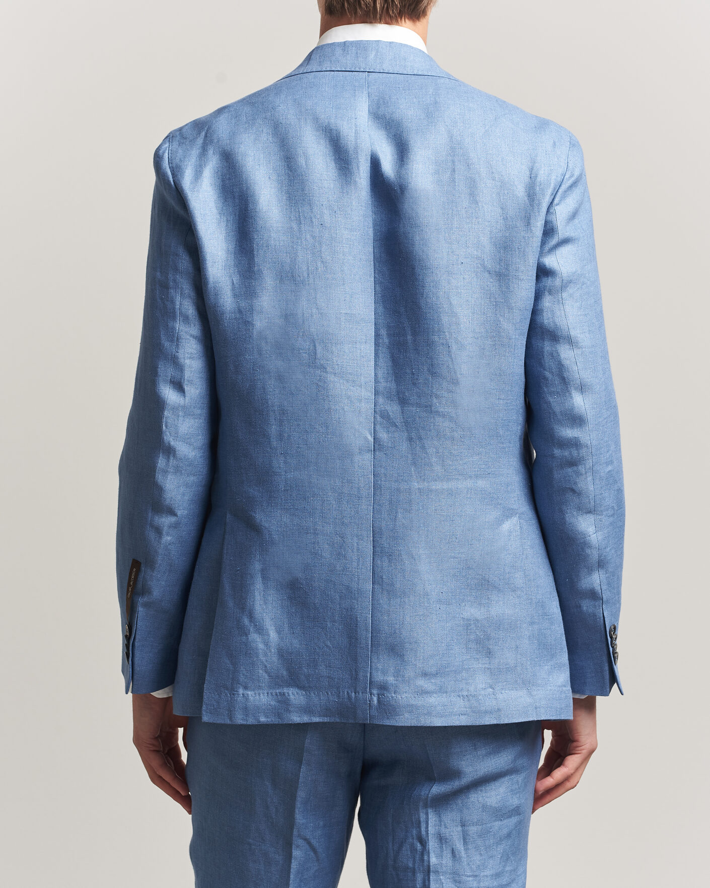Herr | Kavajer | Oscar Jacobson | Ferry Soft Linen Blazer Light Blue
