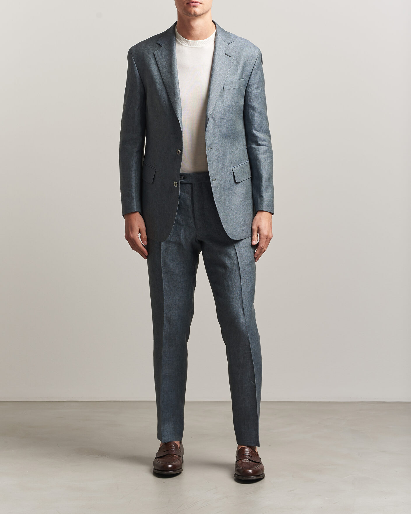 Herr | Kavajer | Oscar Jacobson | Robert Linen Blazer Olive