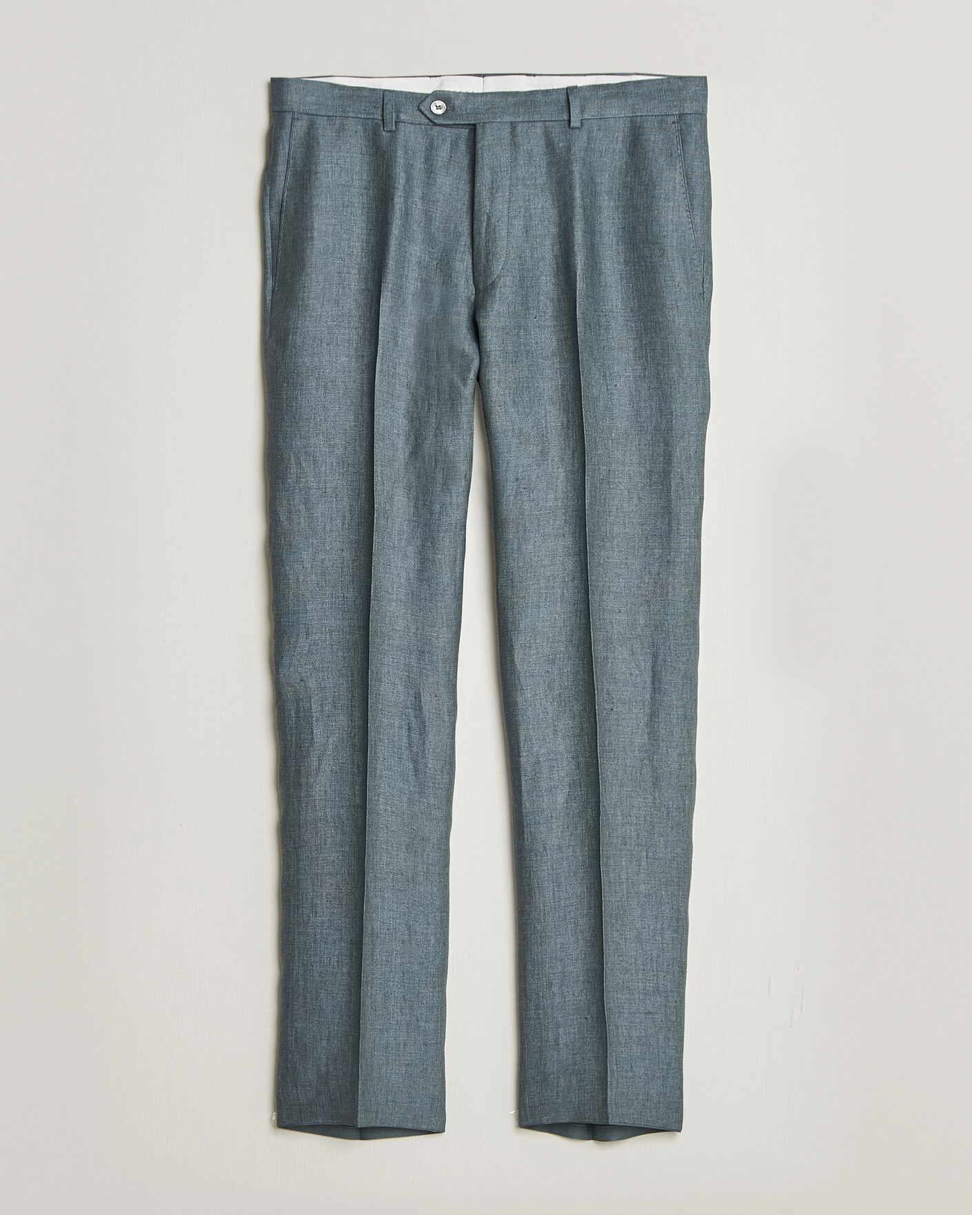 Herr | Byxor | Oscar Jacobson | Dandy Linen Trousers Green
