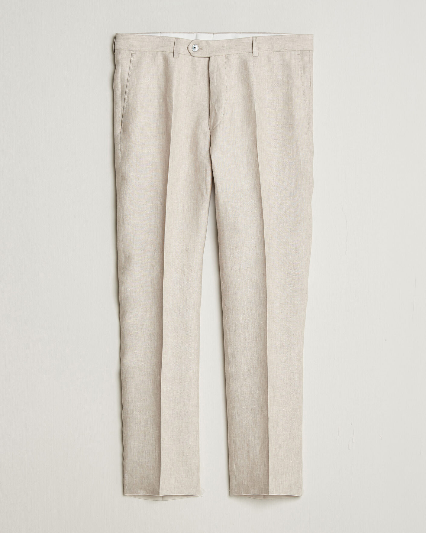 Herr | Byxor | Oscar Jacobson | Dandy Linen Trousers Off White
