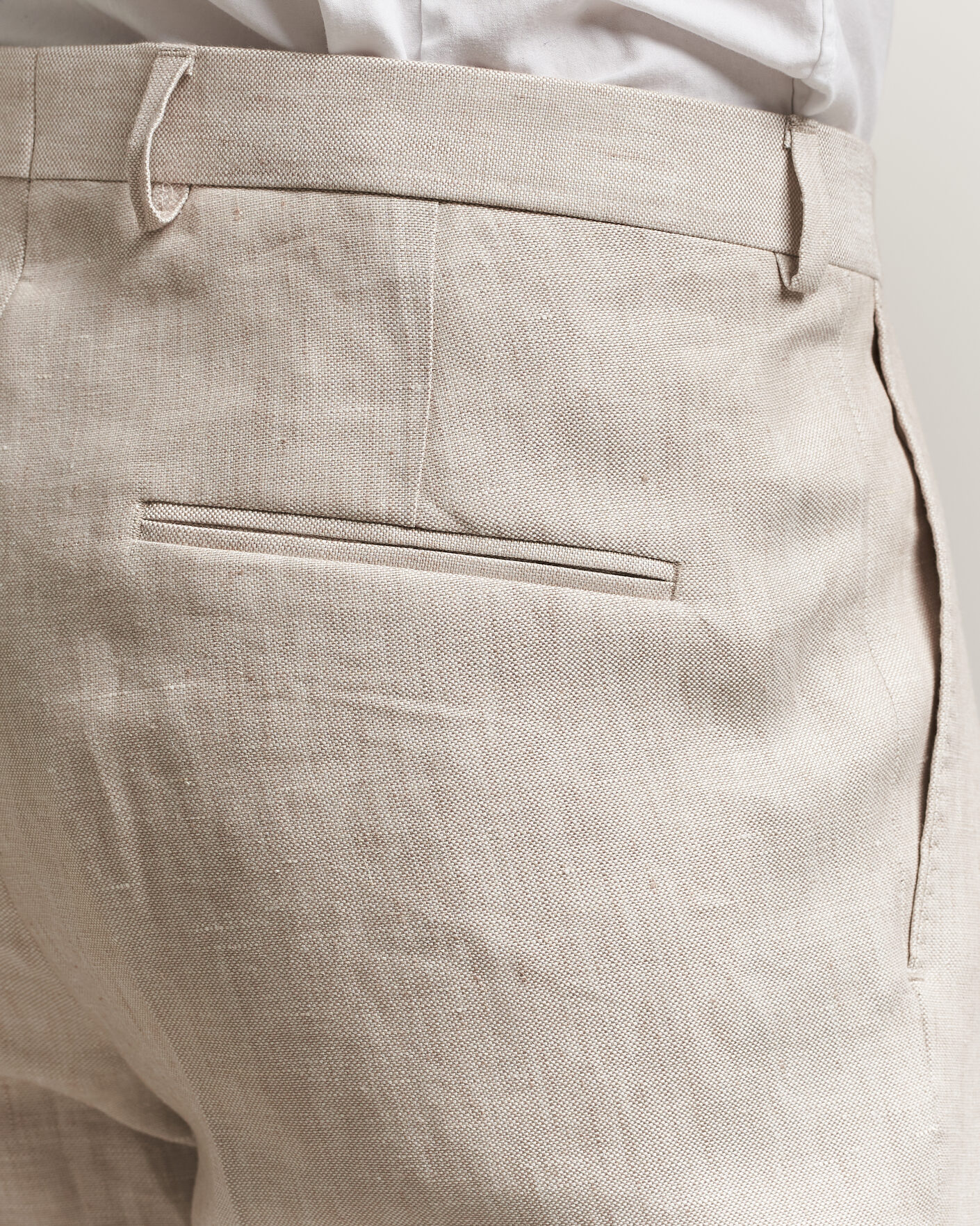 Herr | Byxor | Oscar Jacobson | Dandy Linen Trousers Off White
