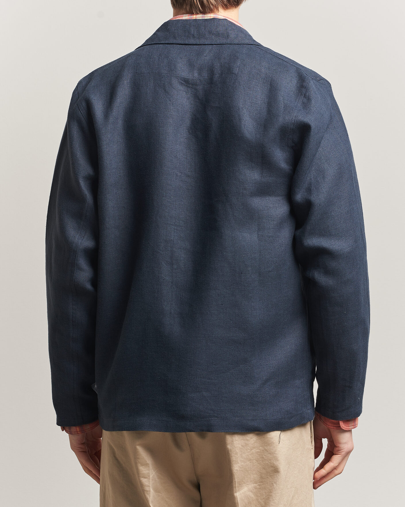 Herr | Skjortor | Peregrine | Windsor Linen Shacket Navy