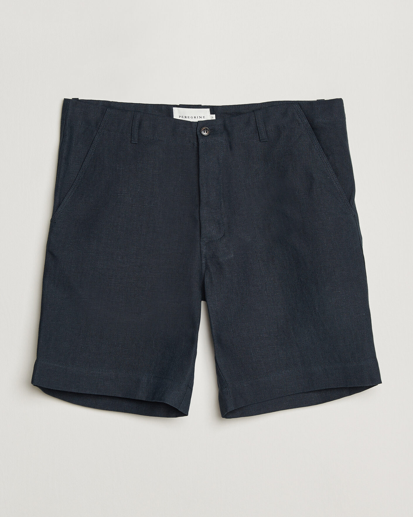 Herr | Shorts | Peregrine | Windsor Linen Shorts Navy Stripe