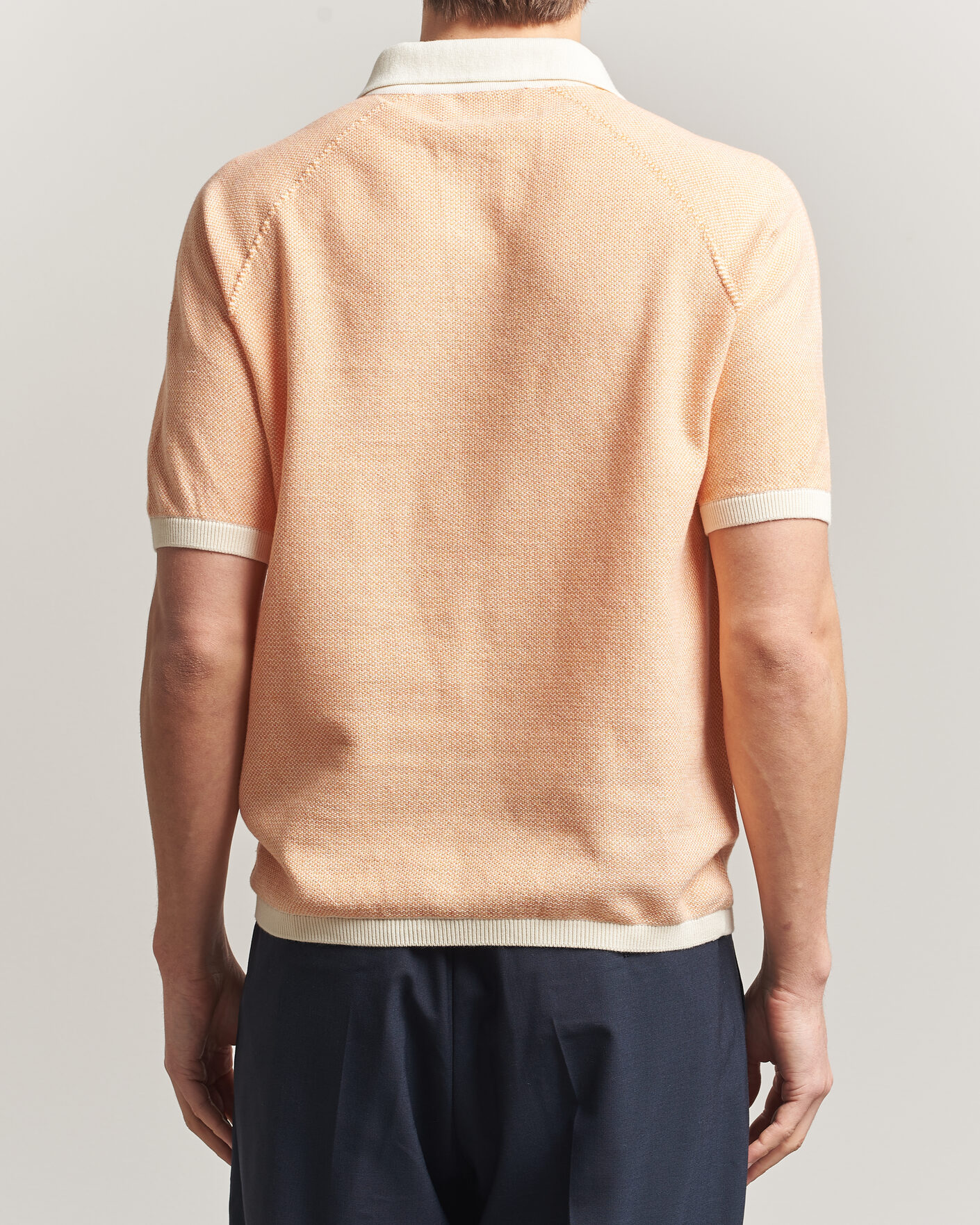 Herr | Pikéer | Peregrine | Lynton Cotton Polo Apricot