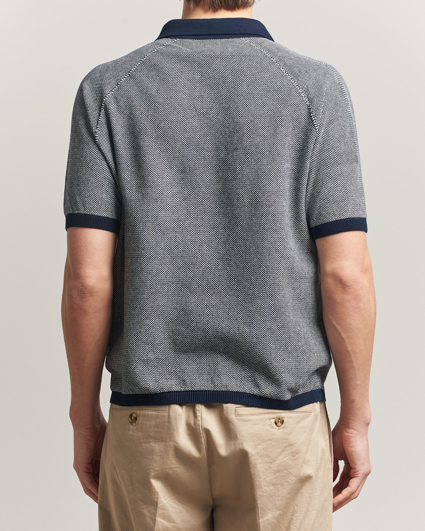 Herr | Pikéer | Peregrine | Lynton Cotton Polo Navy