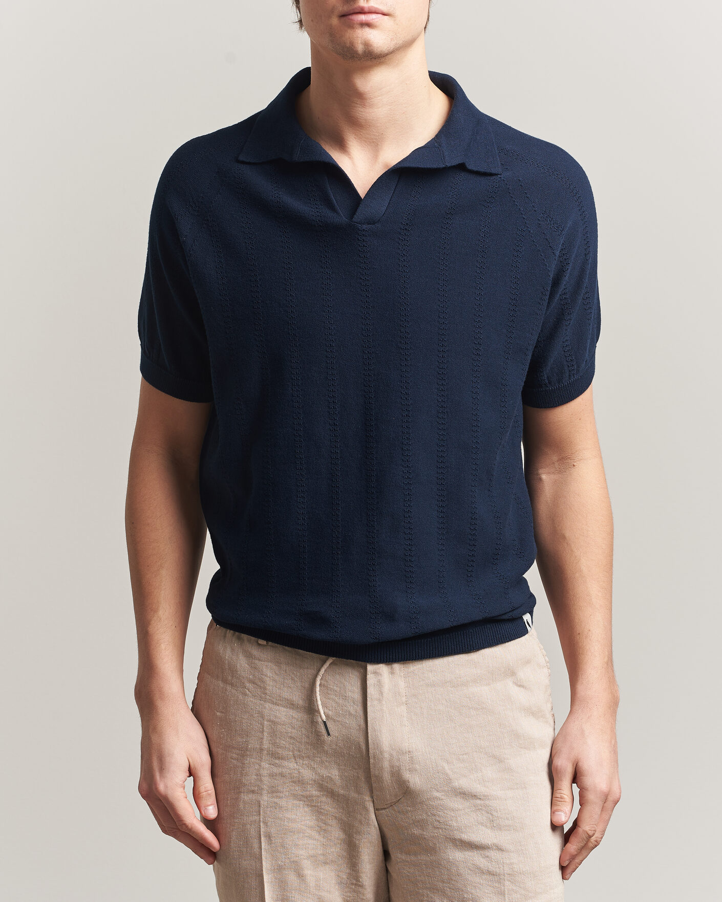 Herr | Pikéer | Peregrine | Alma Cotton Structure Polo Navy