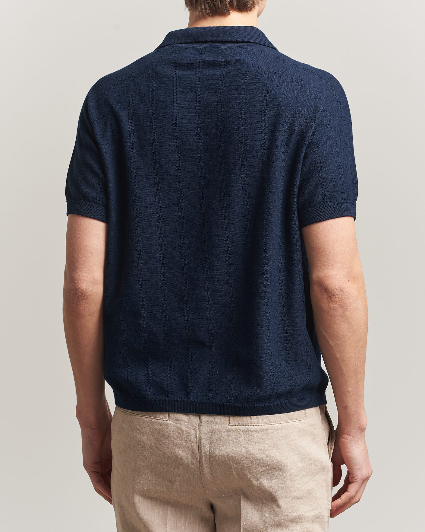 Herr | Pikéer | Peregrine | Alma Cotton Structure Polo Navy
