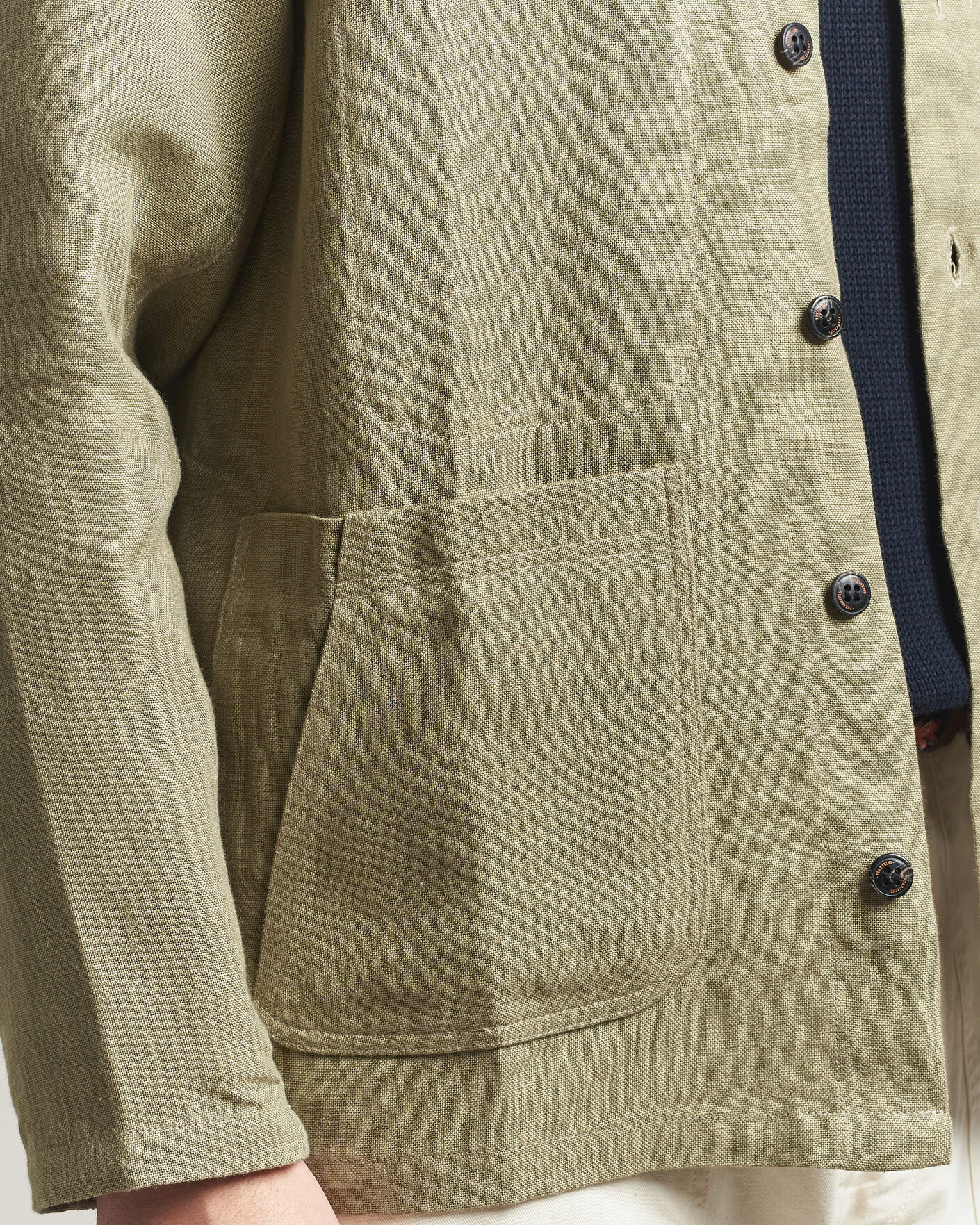 Herr | Skjortor | Peregrine | Windsor Linen Shacket Khaki