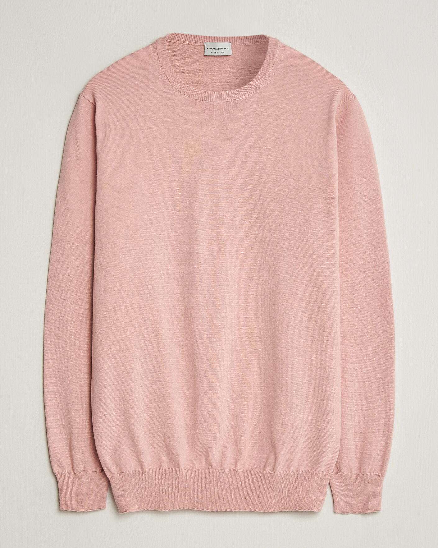 Herr | Tröjor | Morgano | Supersoft Egyptian Cotton Crew Neck Soft Pink