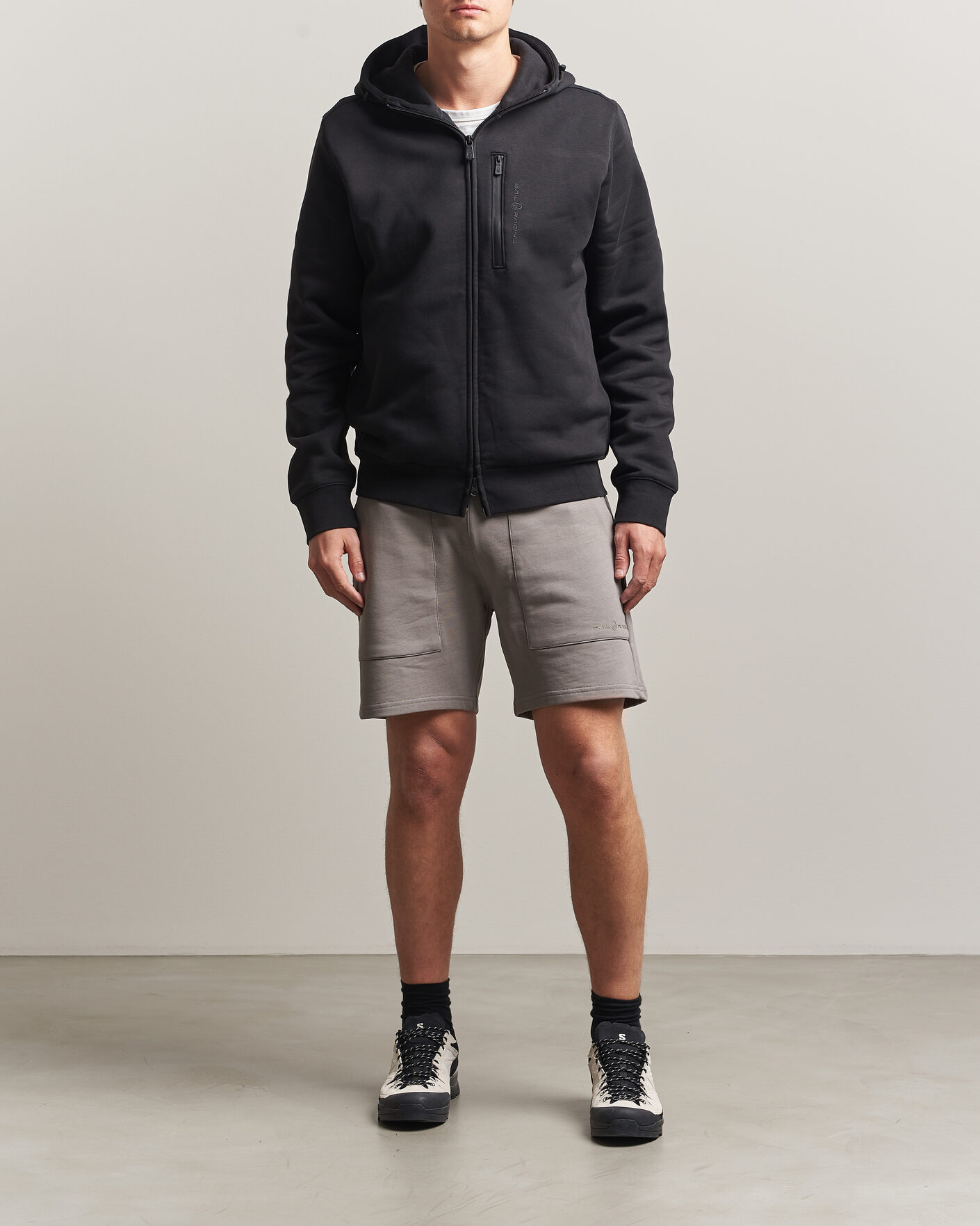 Herr | Tröjor | Sail Racing | Bowman Monochrome Full Zip Hoodie Carbon
