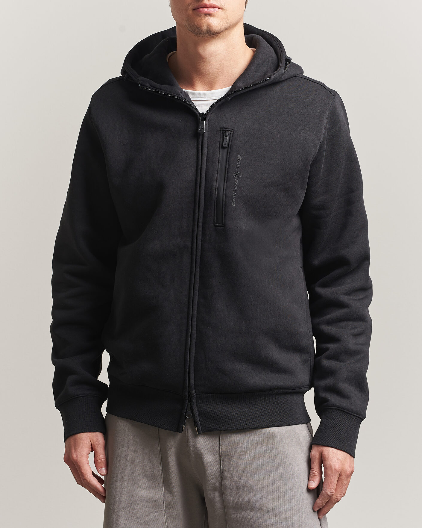 Herr | Tröjor | Sail Racing | Bowman Monochrome Full Zip Hoodie Carbon