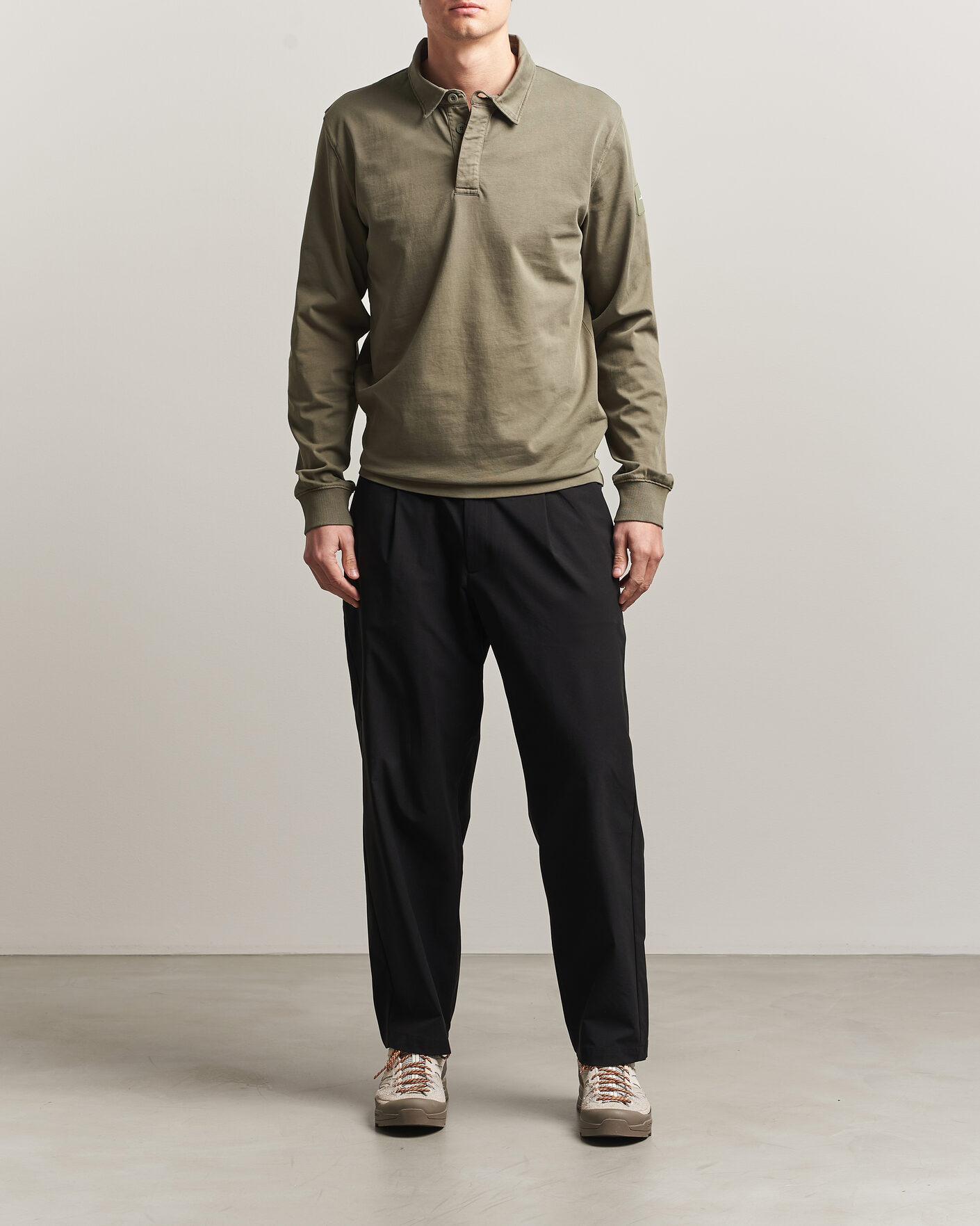 Herr | Tröjor | Sail Racing | Wind Pigment Dyed Rugger Mud Green