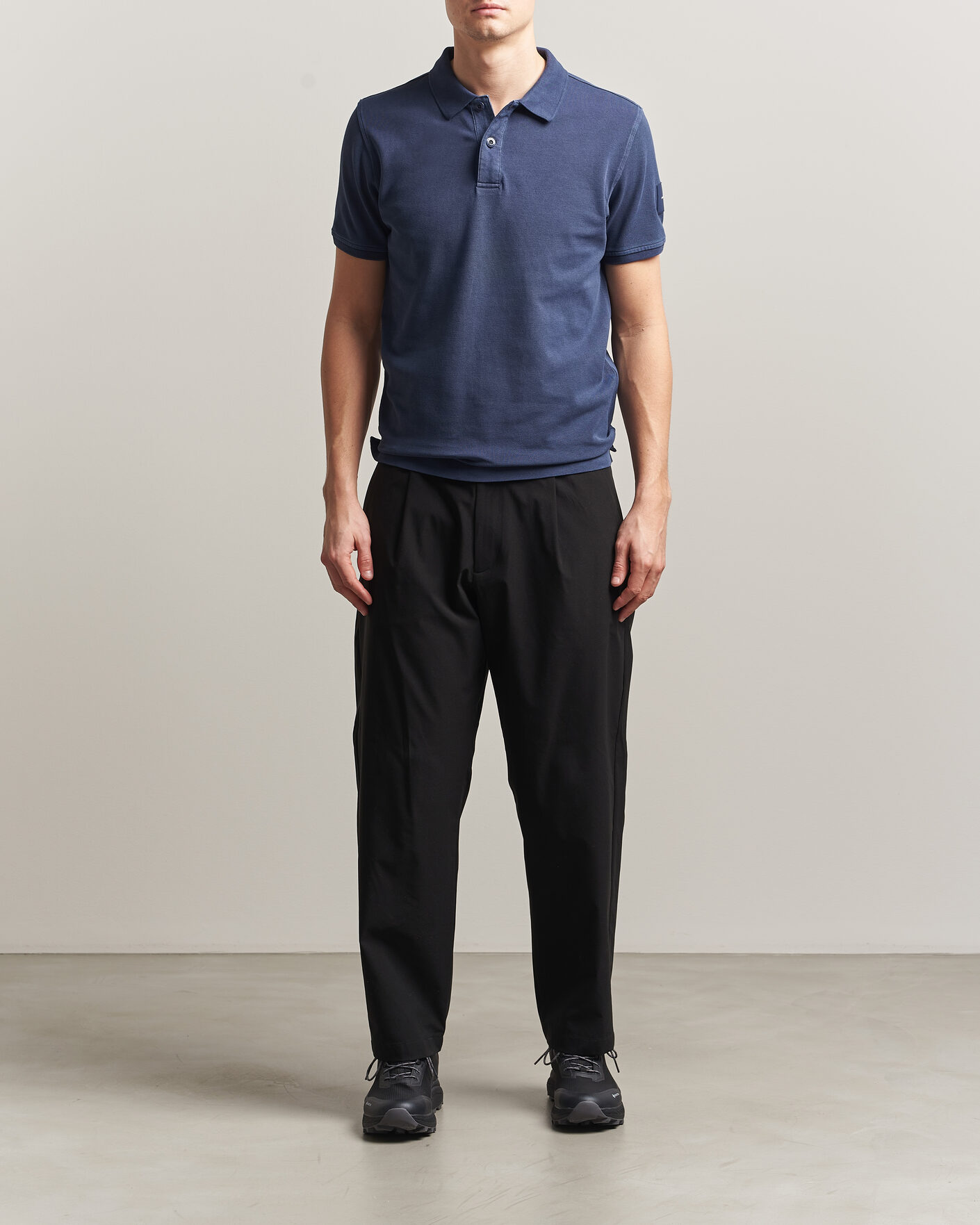 Herr | Pikéer | Sail Racing | Wind Pigment Dyed Polo Dark Navy