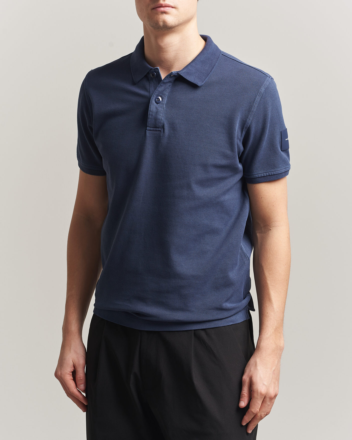 Herr | Pikéer | Sail Racing | Wind Pigment Dyed Polo Dark Navy