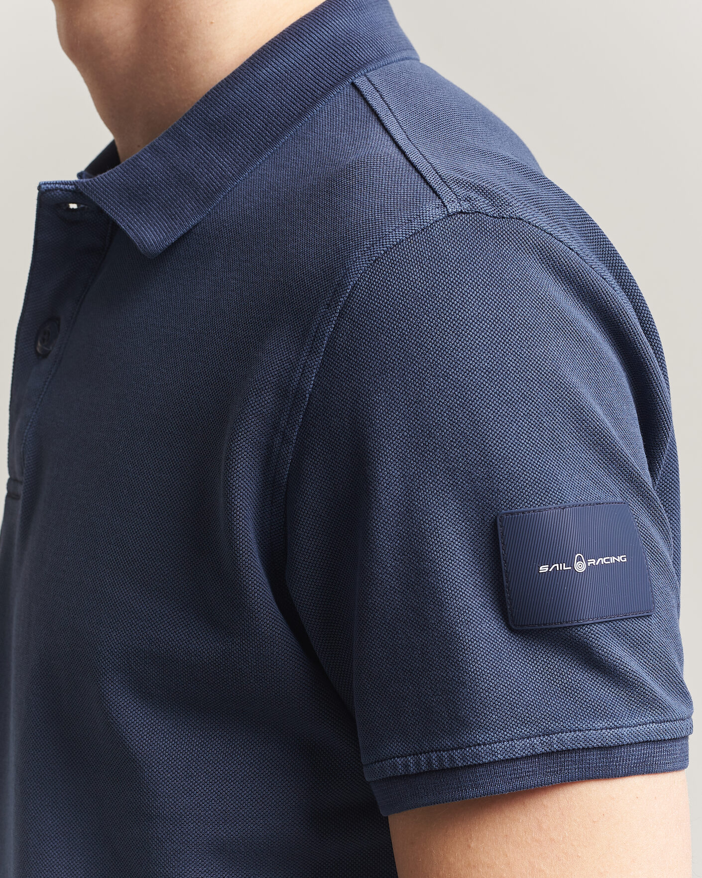 Herr | Pikéer | Sail Racing | Wind Pigment Dyed Polo Dark Navy