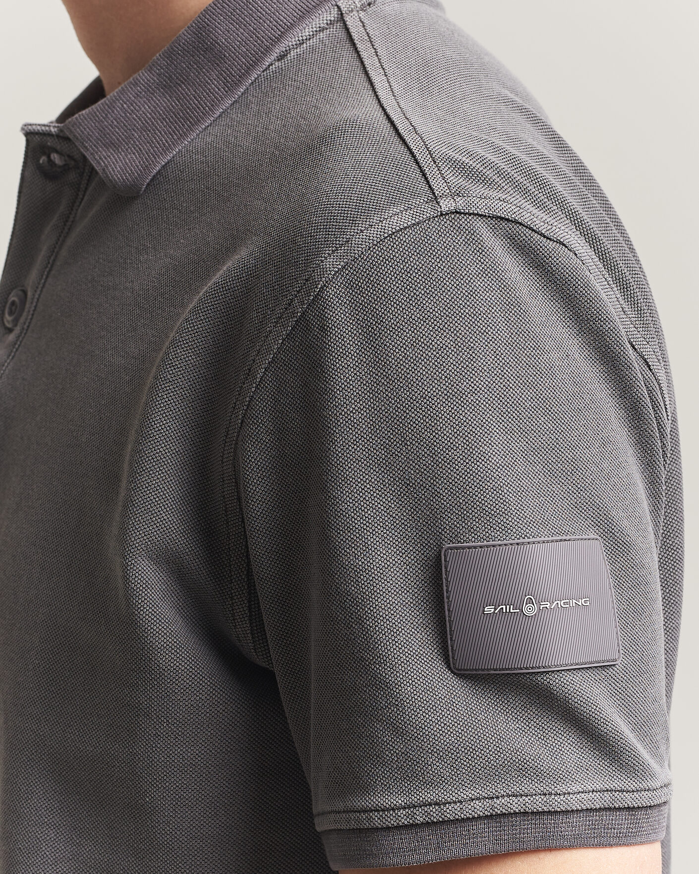 Herr | Pikéer | Sail Racing | Wind Pigment Dyed Polo Frost Grey