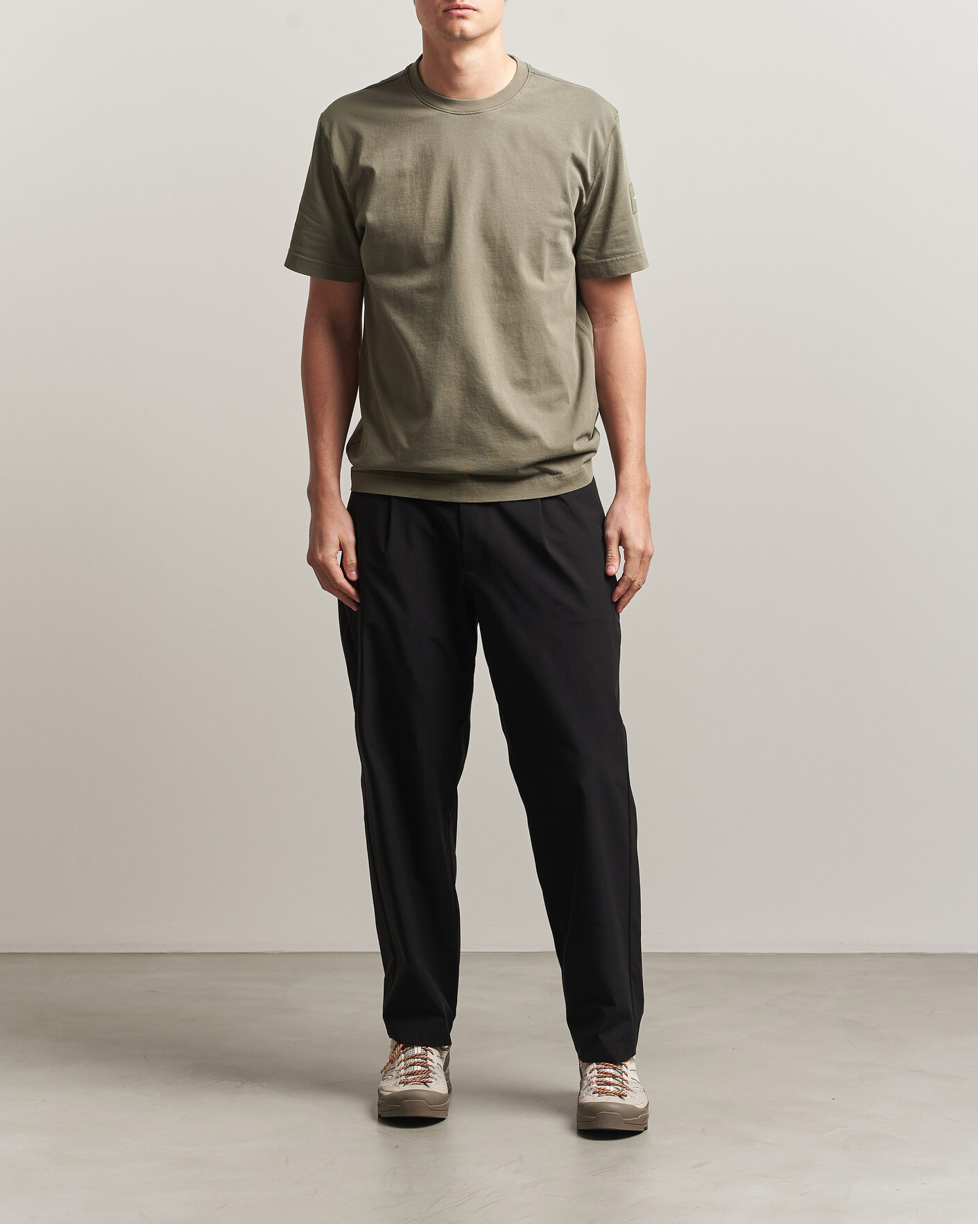 Herr | T-Shirts | Sail Racing | Wind Pigment Dyed T-Shirt Mud Green