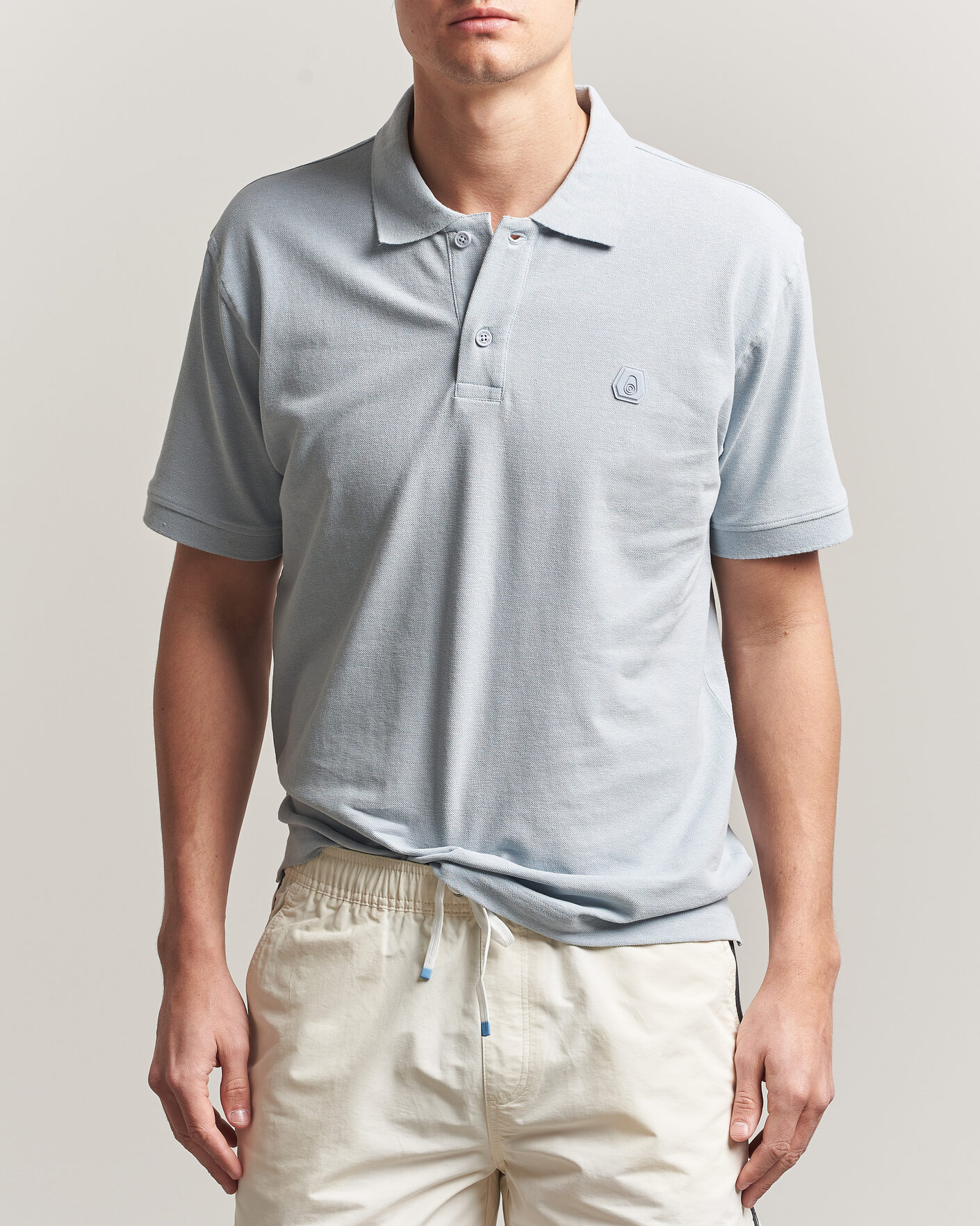Herr | Pikéer | Sail Racing | Tornado Cotton/Linen Pique Polo Ice Melt