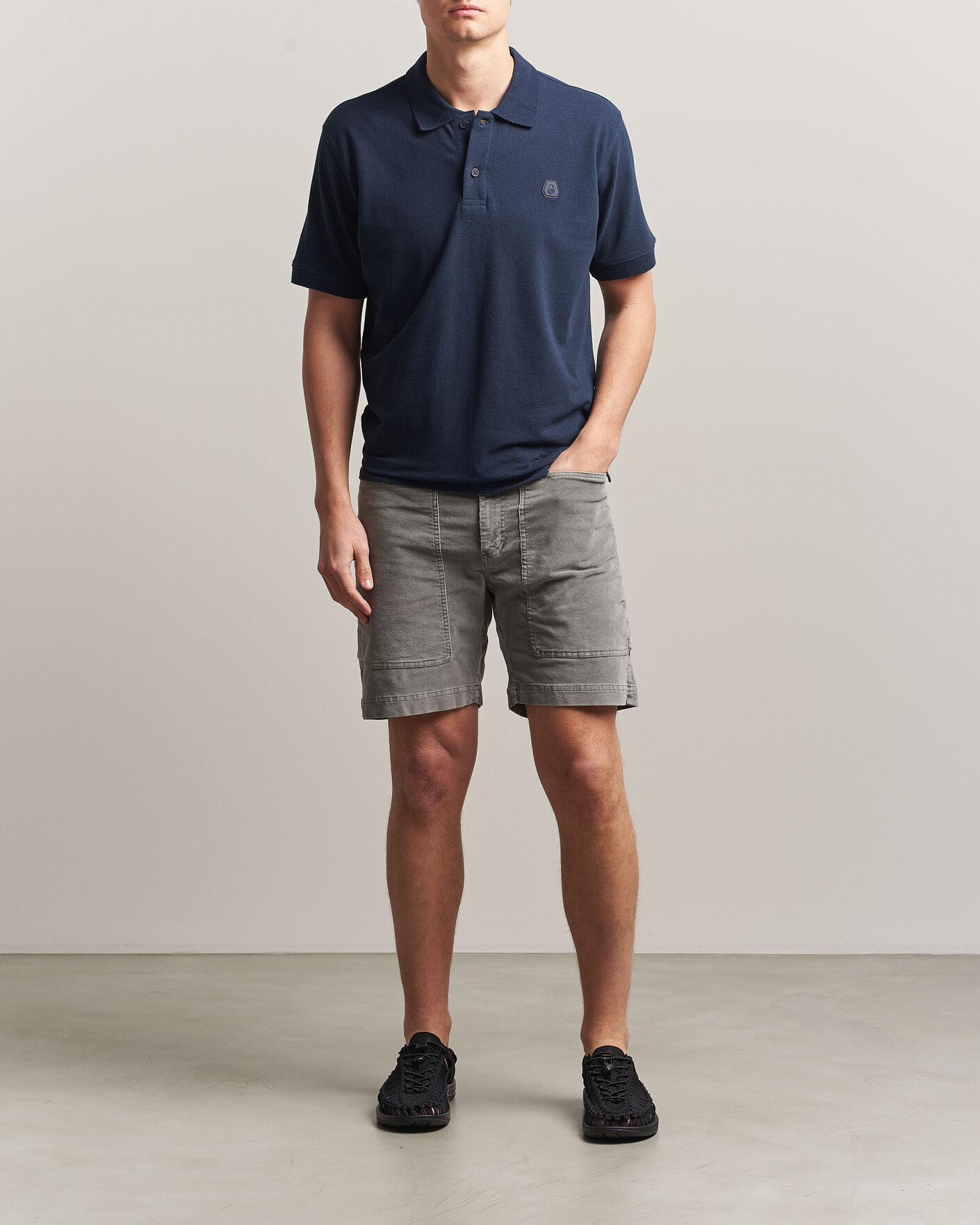 Herr | Pikéer | Sail Racing | Tornado Cotton/Linen Pique Polo Navy