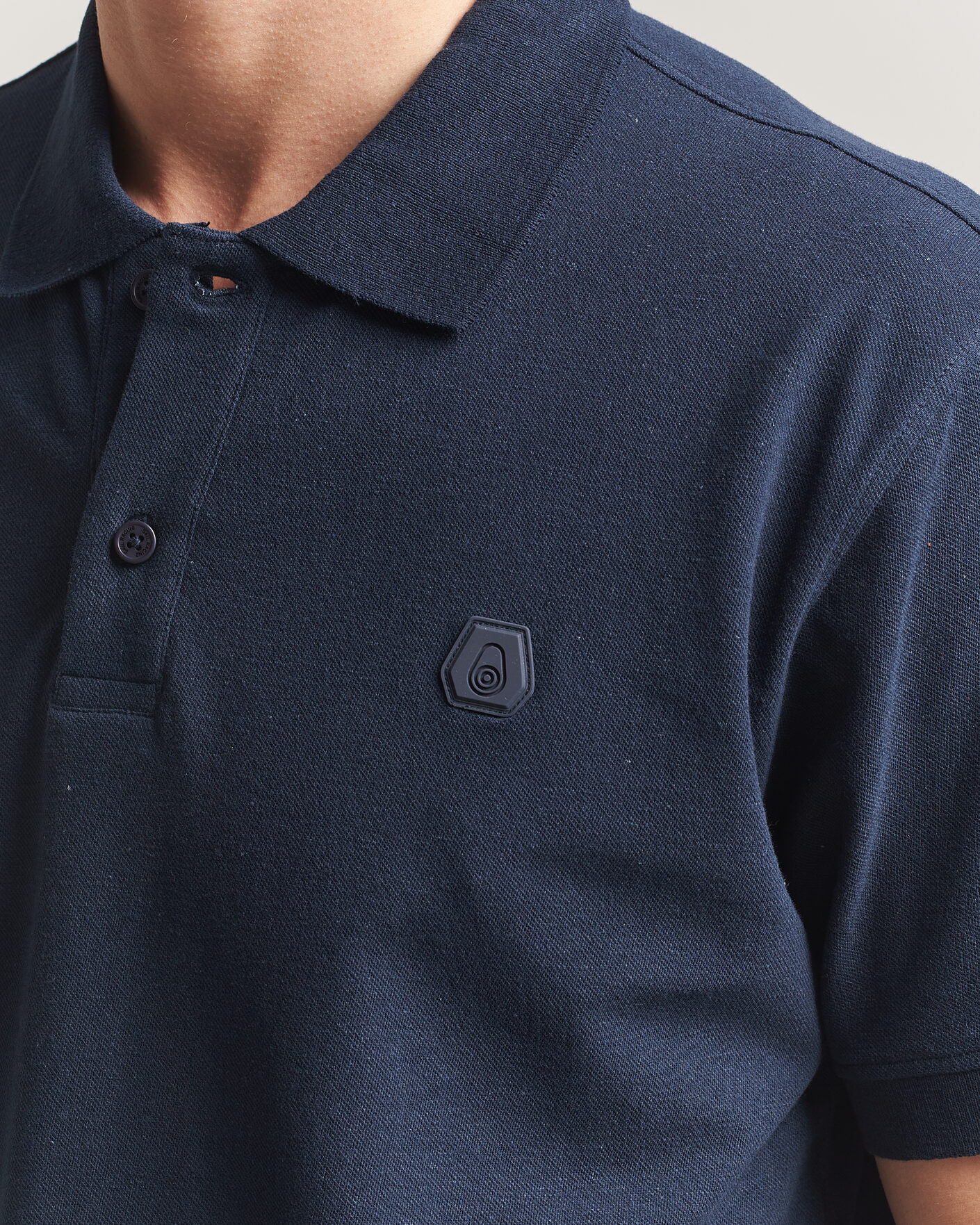 Herr | Pikéer | Sail Racing | Tornado Cotton/Linen Pique Polo Navy