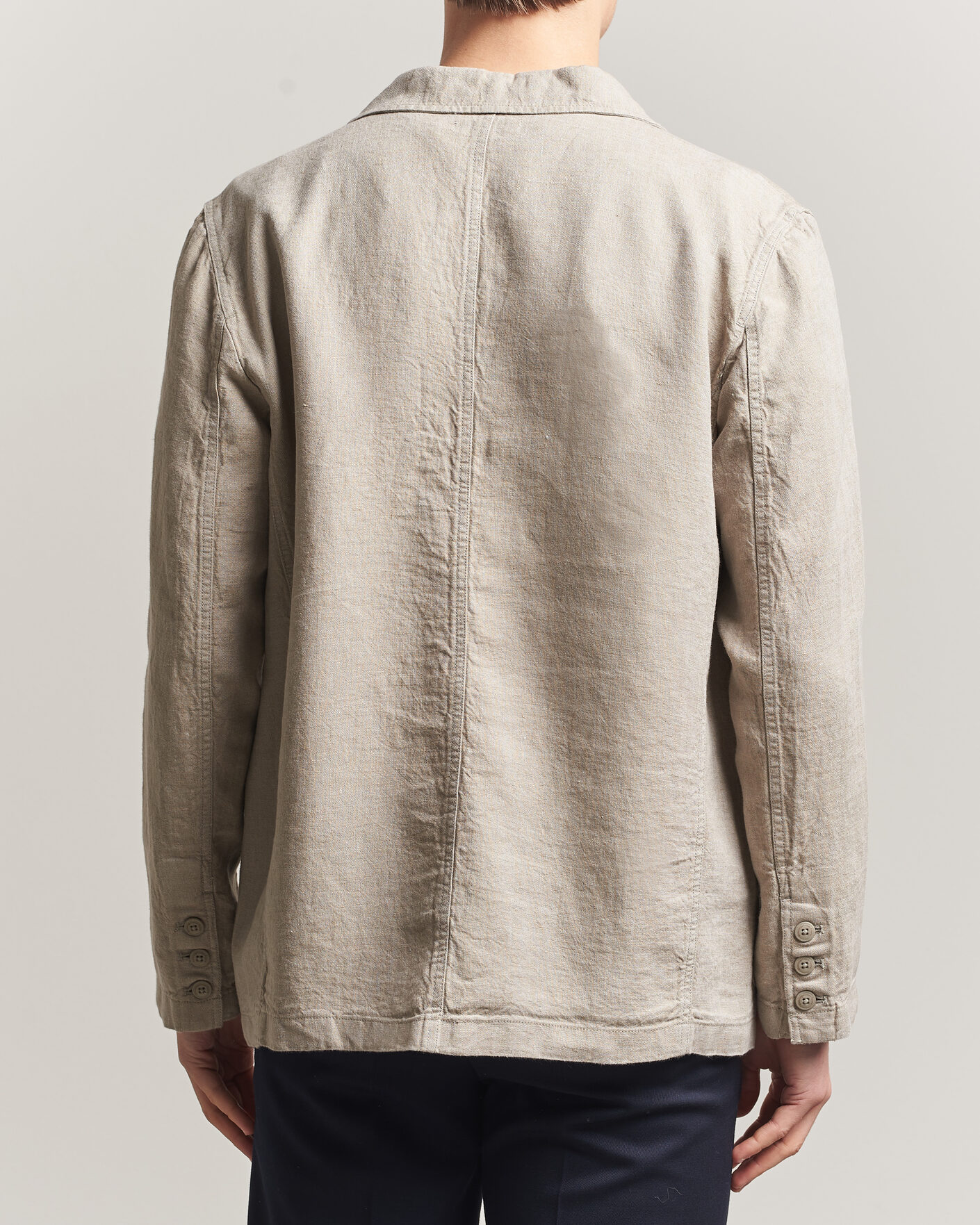 Herr | Kavajer | KnowledgeCotton Apparel | Linen Blazer Twill