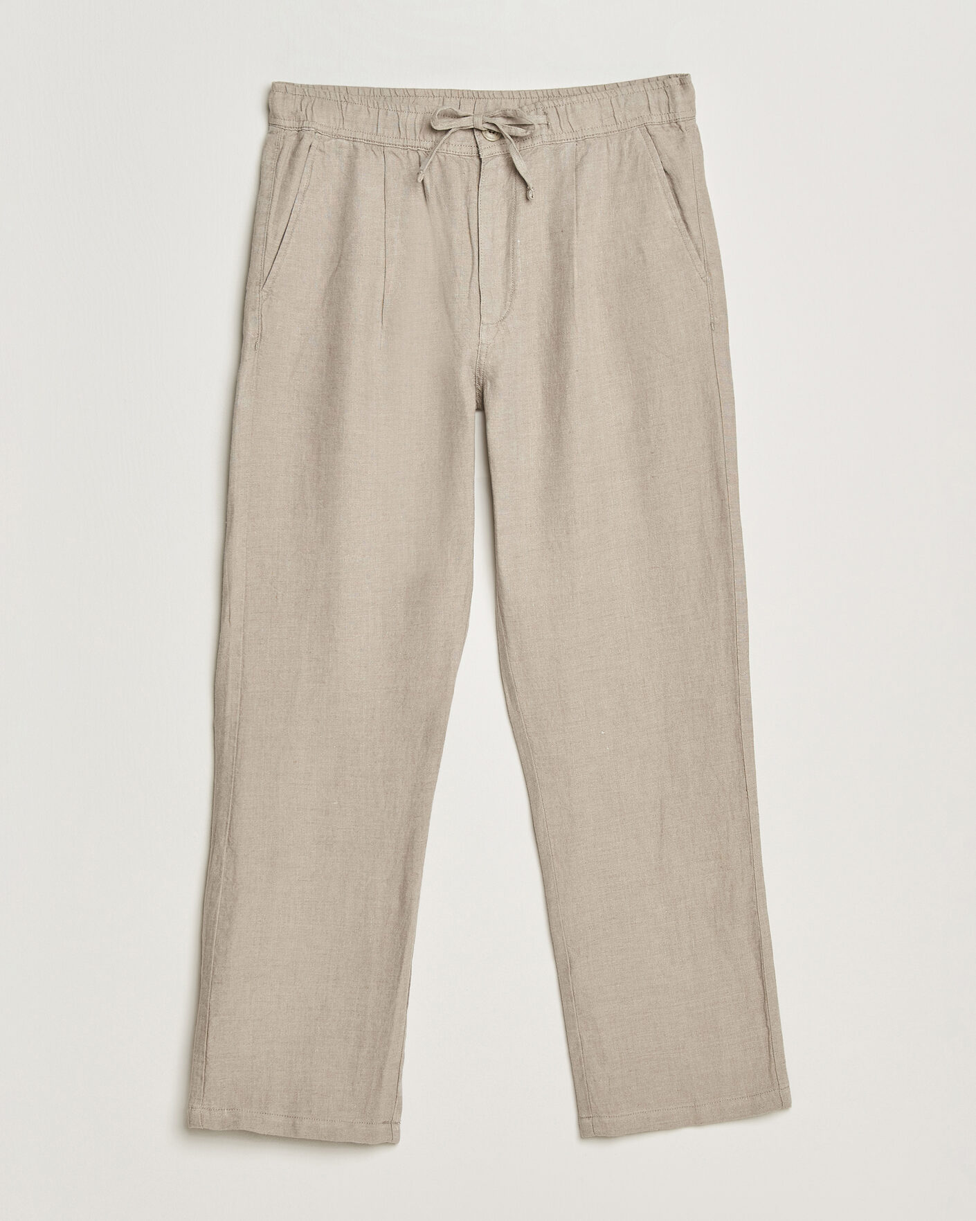 Herr | Byxor | KnowledgeCotton Apparel | Loose Linen Pants Twill