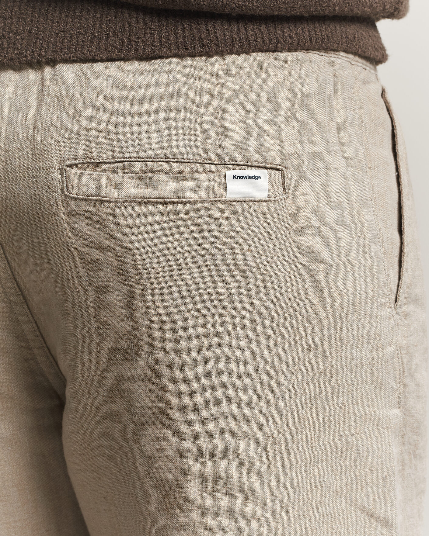 Herr | Byxor | KnowledgeCotton Apparel | Loose Linen Pants Twill