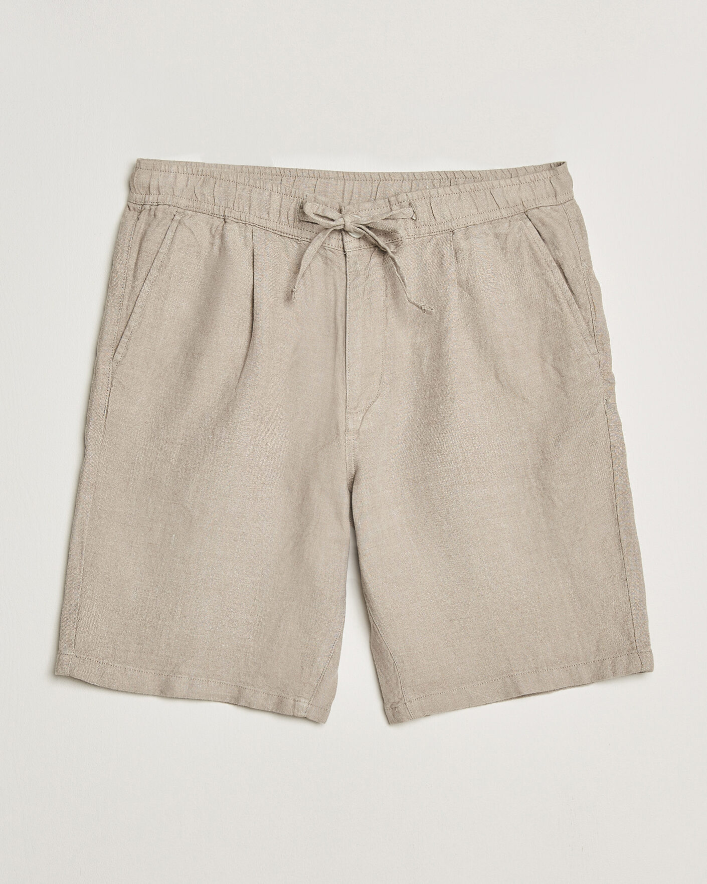 Herr | Shorts | KnowledgeCotton Apparel | Loose Linen Shorts Twill