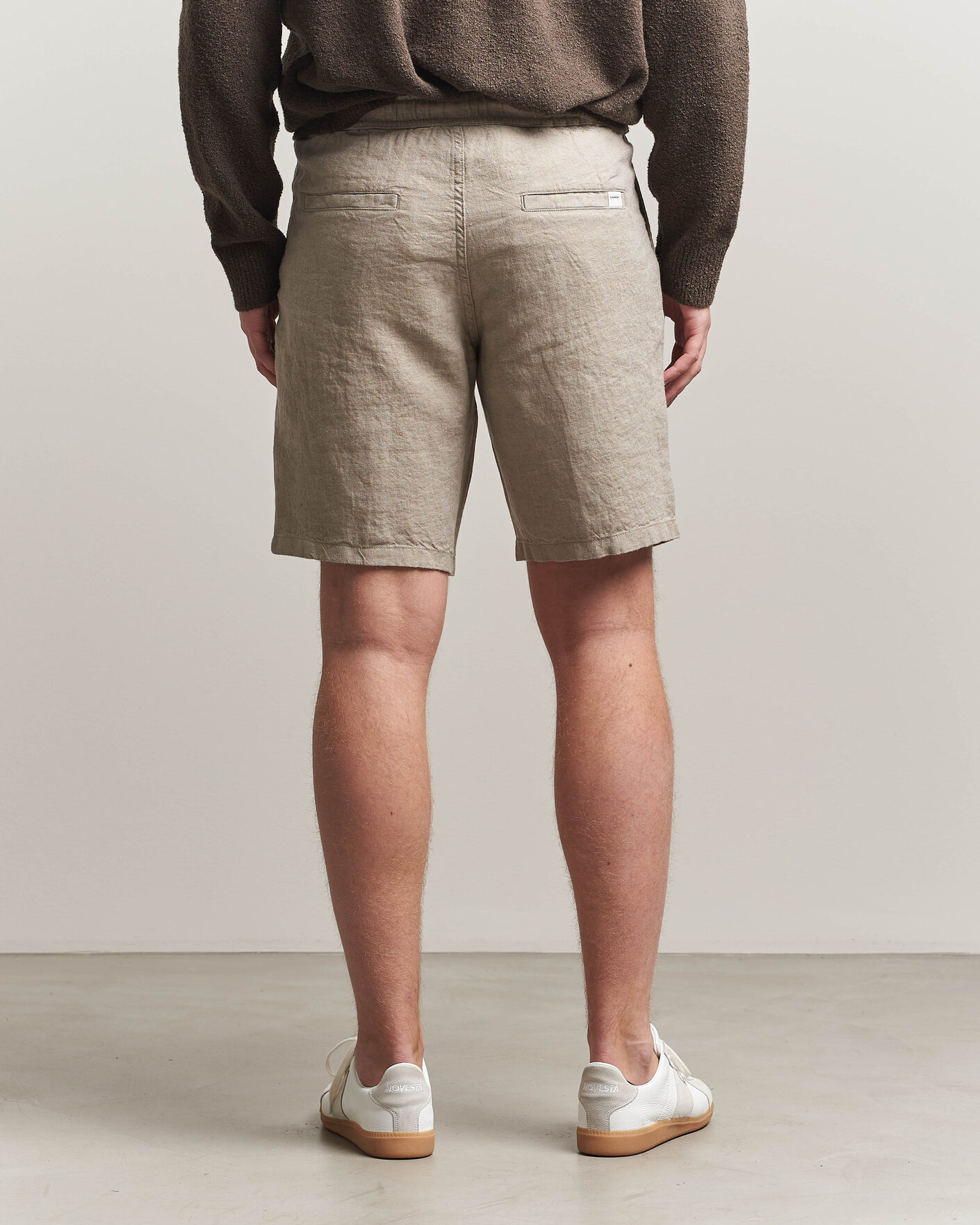 Herr | Shorts | KnowledgeCotton Apparel | Loose Linen Shorts Twill