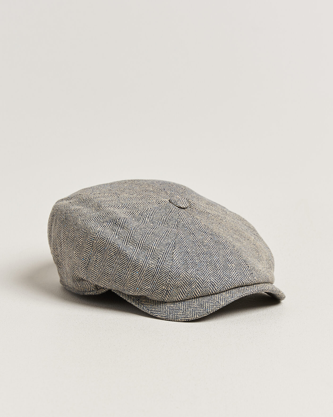 Herr | Hattar & kepsar | Wigéns | Newsboy Retro Herringbone Cap Blue