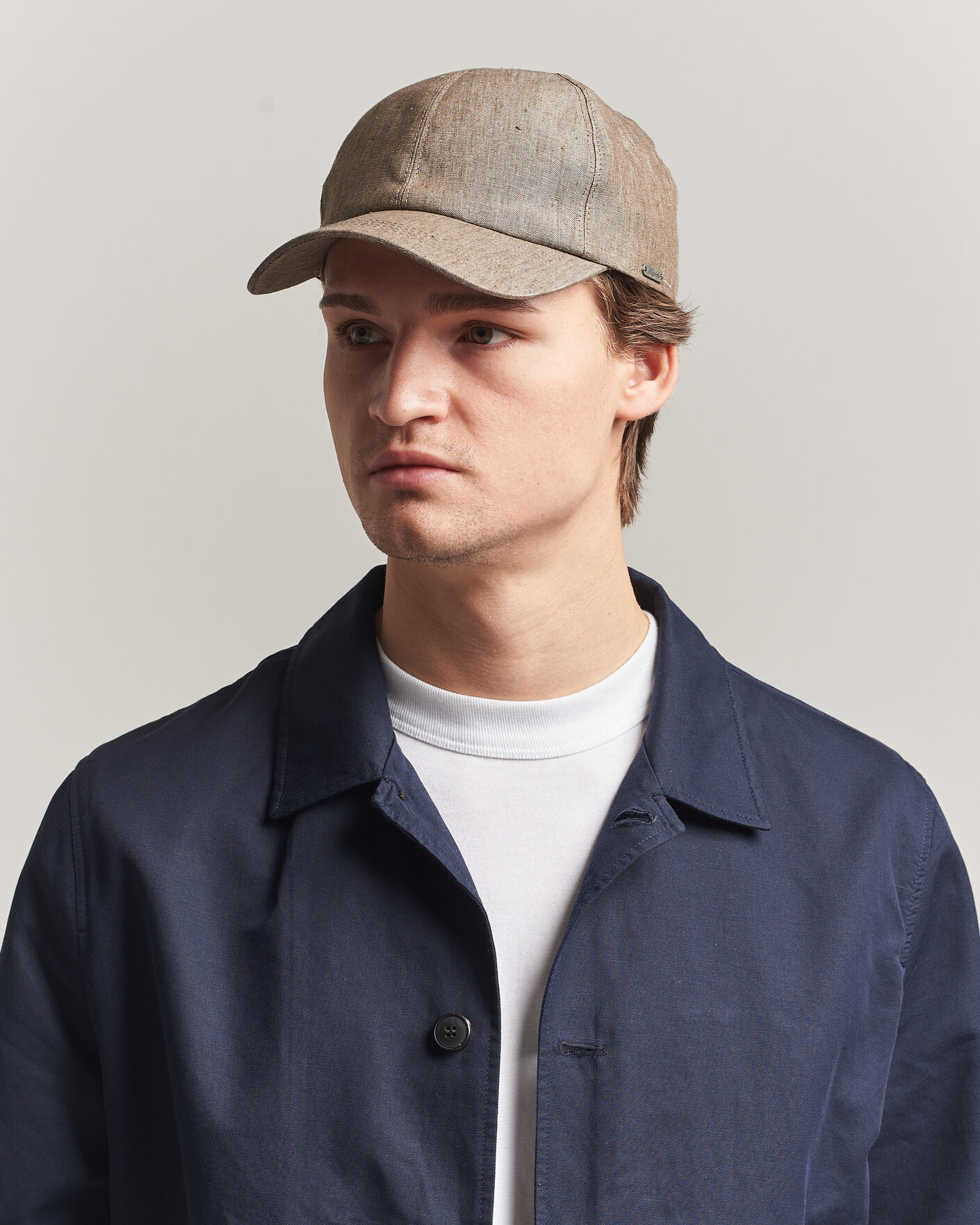 Herr | Hattar & kepsar | Wigéns | Baseball Linen Cap Light Brown