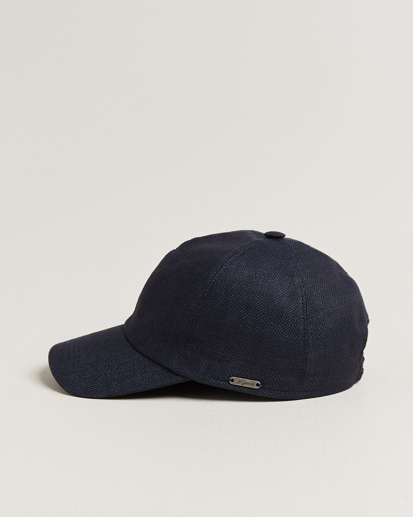 Herr | Hattar & kepsar | Wigéns | Baseball Linen Herringbone Cap Navy