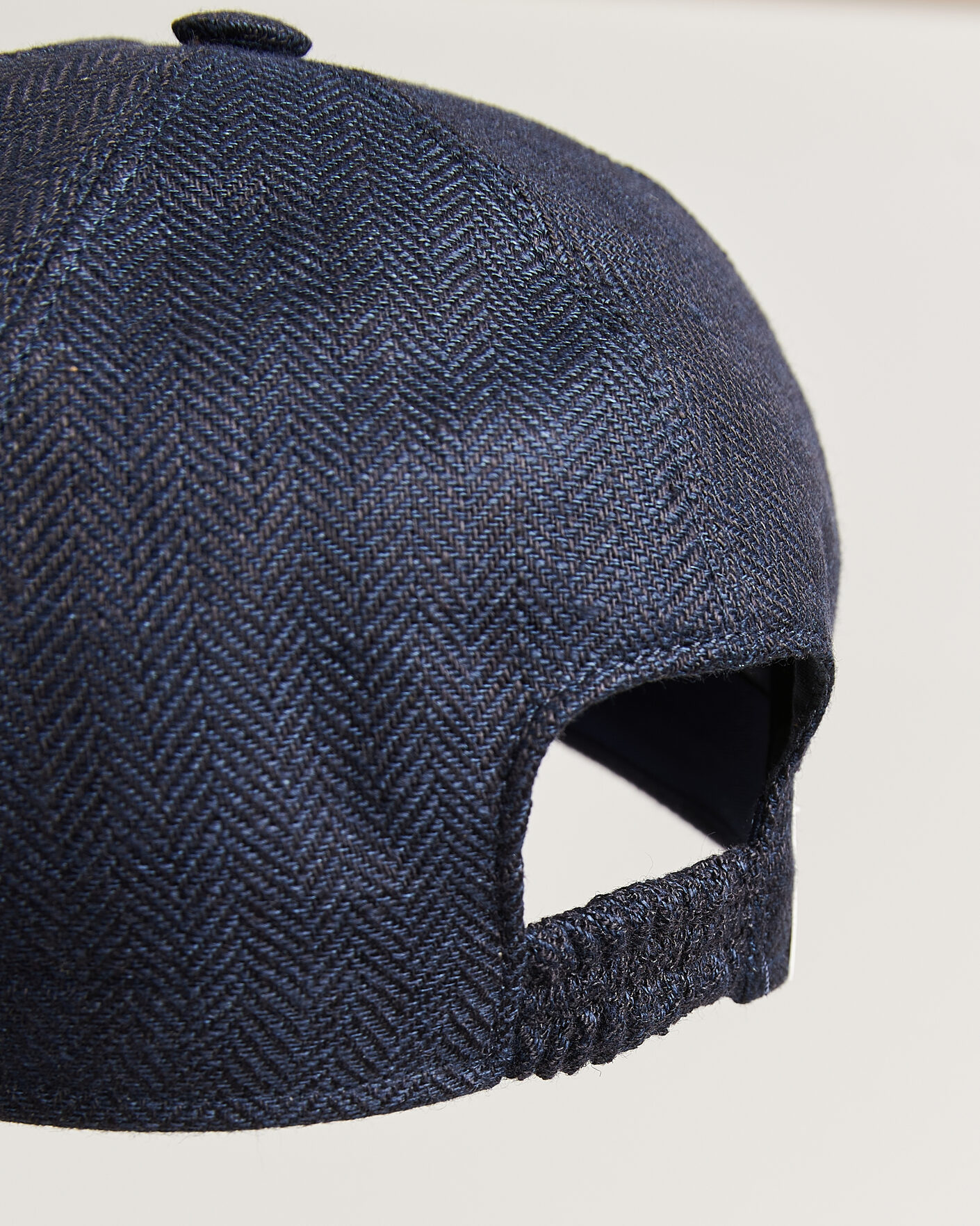 Herr | Hattar & kepsar | Wigéns | Baseball Linen Herringbone Cap Navy