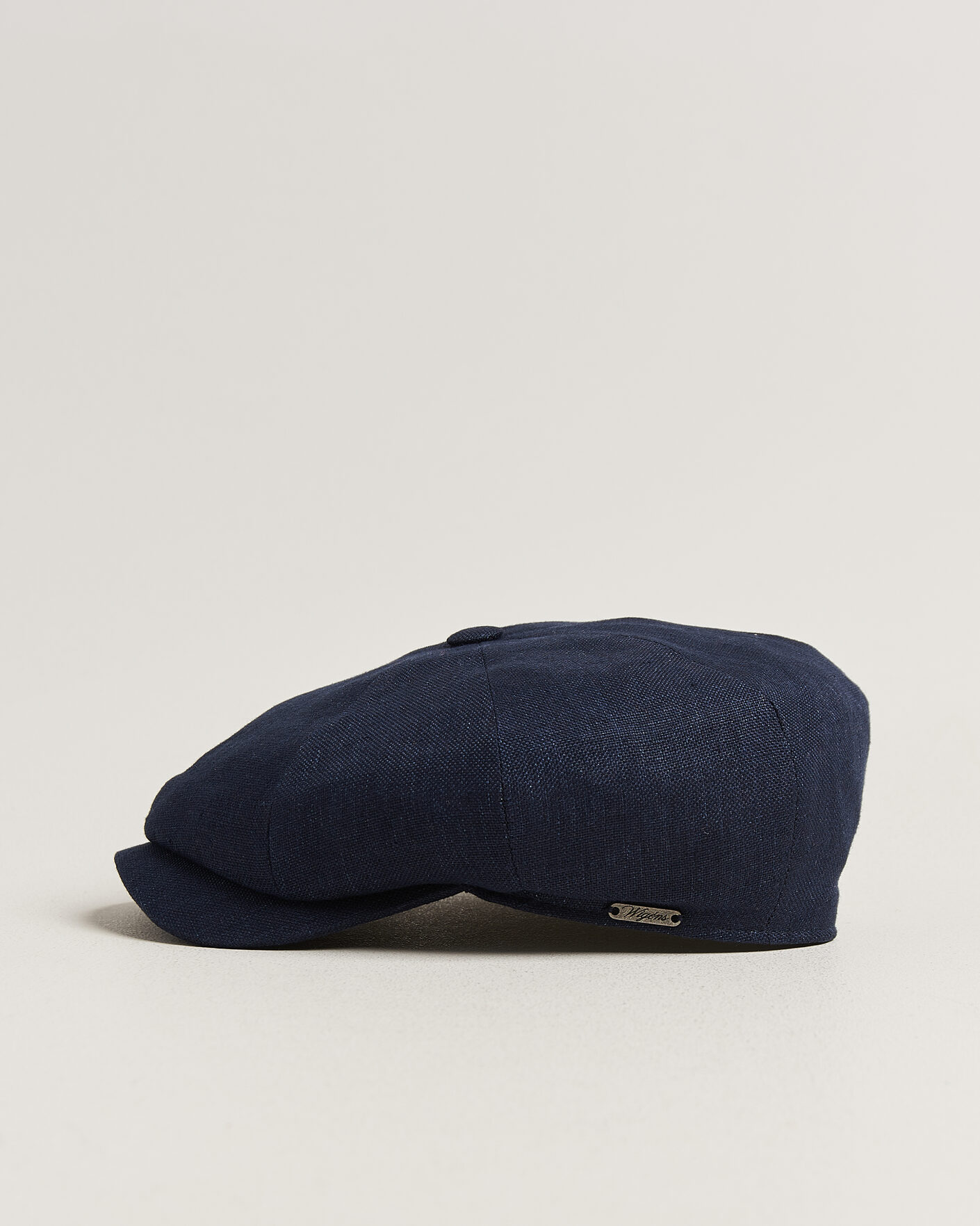 Herr | Hattar & kepsar | Wigéns | Newsboy Retro Hopsack Linen Cap Navy