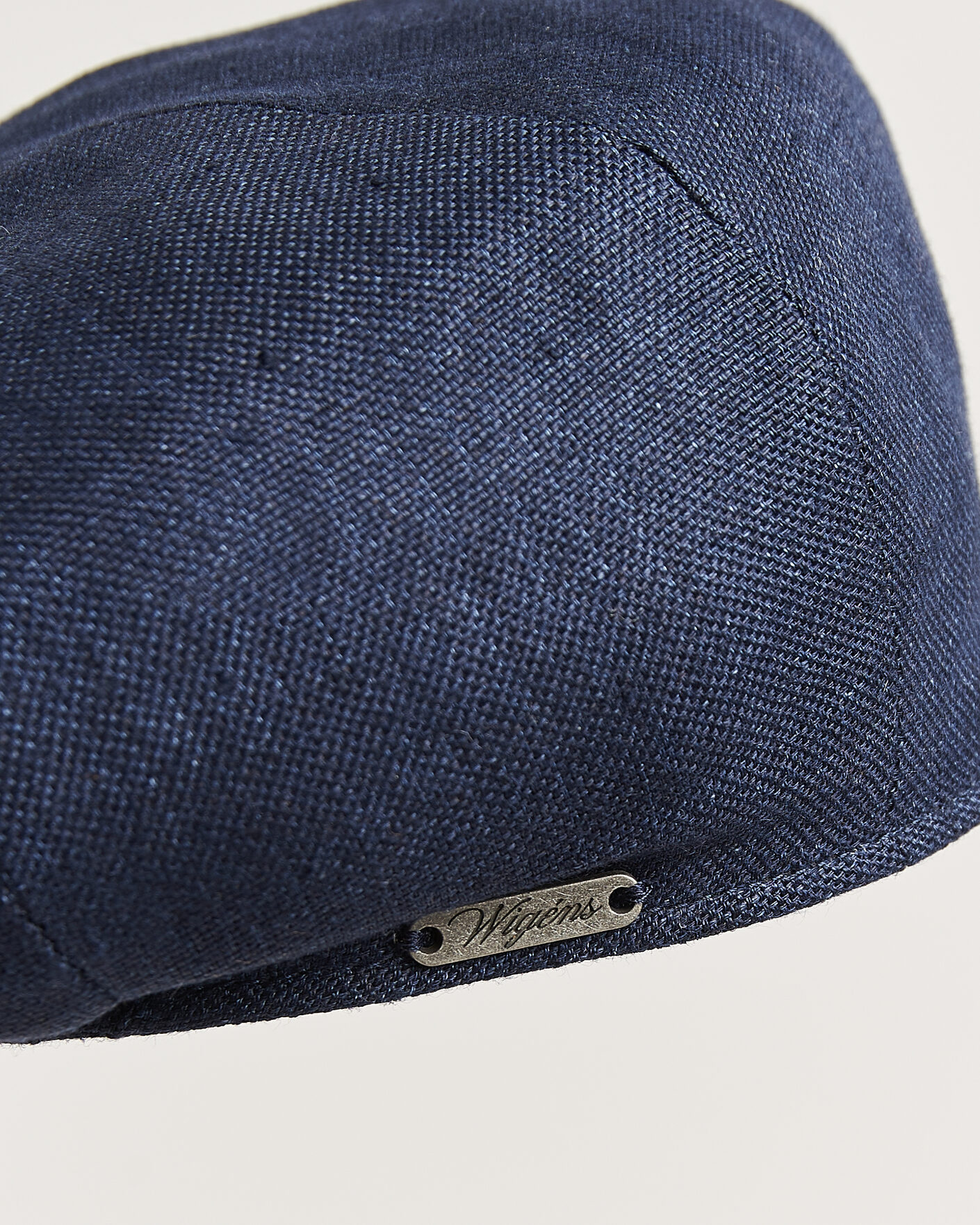 Herr | Hattar & kepsar | Wigéns | Newsboy Retro Hopsack Linen Cap Navy