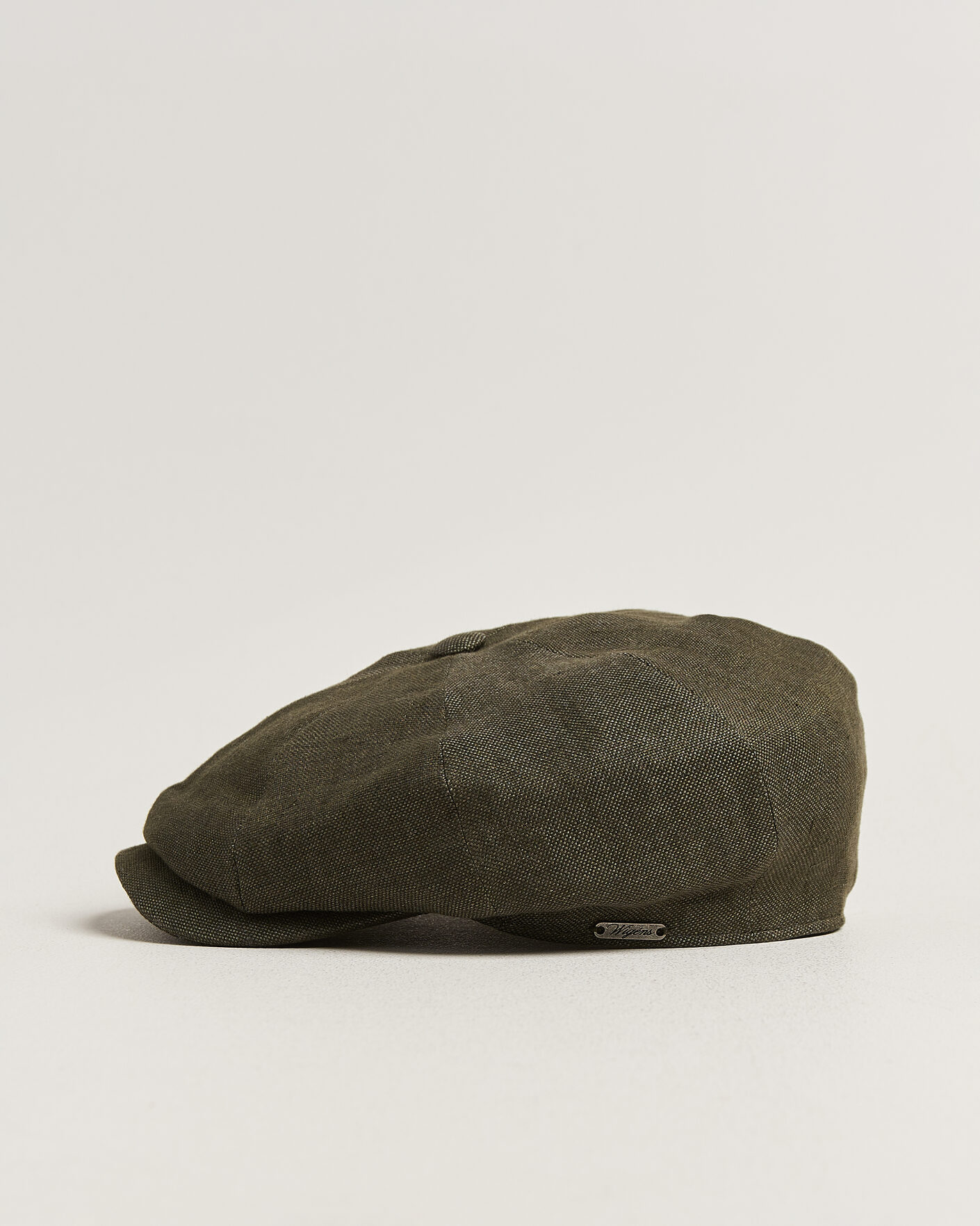 Herr | Hattar & kepsar | Wigéns | Newsboy Retro Hopsack Linen Cap Dark Olive