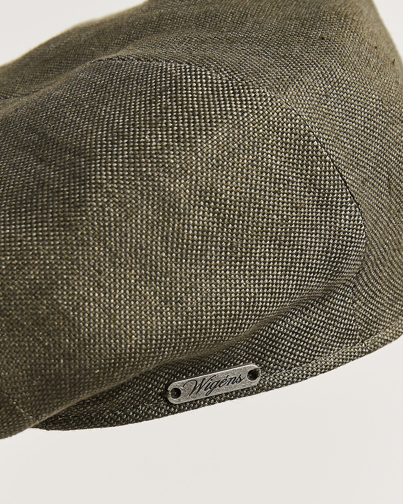 Herr | Hattar & kepsar | Wigéns | Newsboy Retro Hopsack Linen Cap Dark Olive