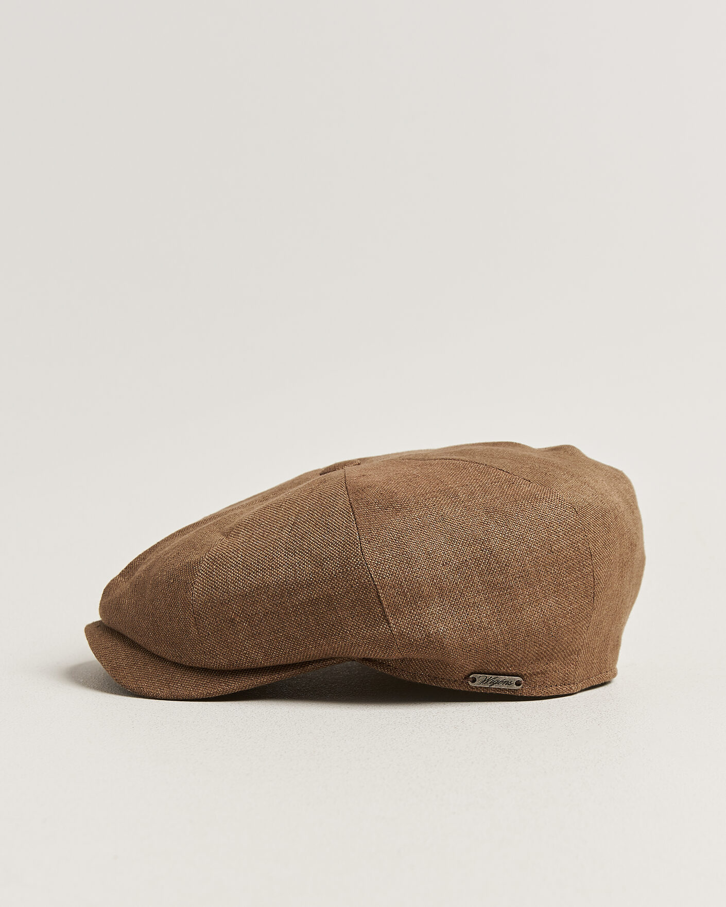 Herr | Hattar & kepsar | Wigéns | Newsboy Retro Hopsack Linen Cap Light Brown