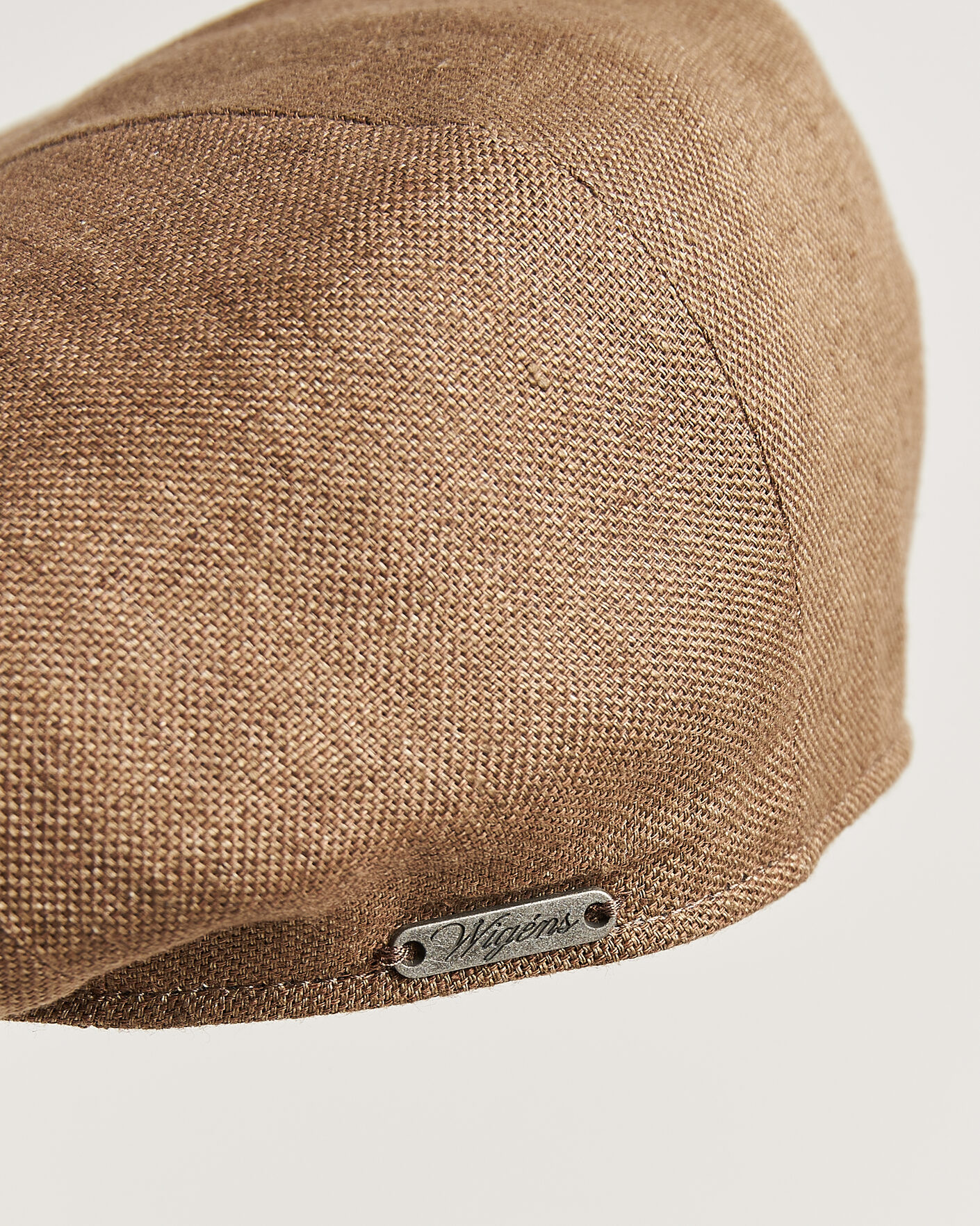 Herr | Hattar & kepsar | Wigéns | Newsboy Retro Hopsack Linen Cap Light Brown