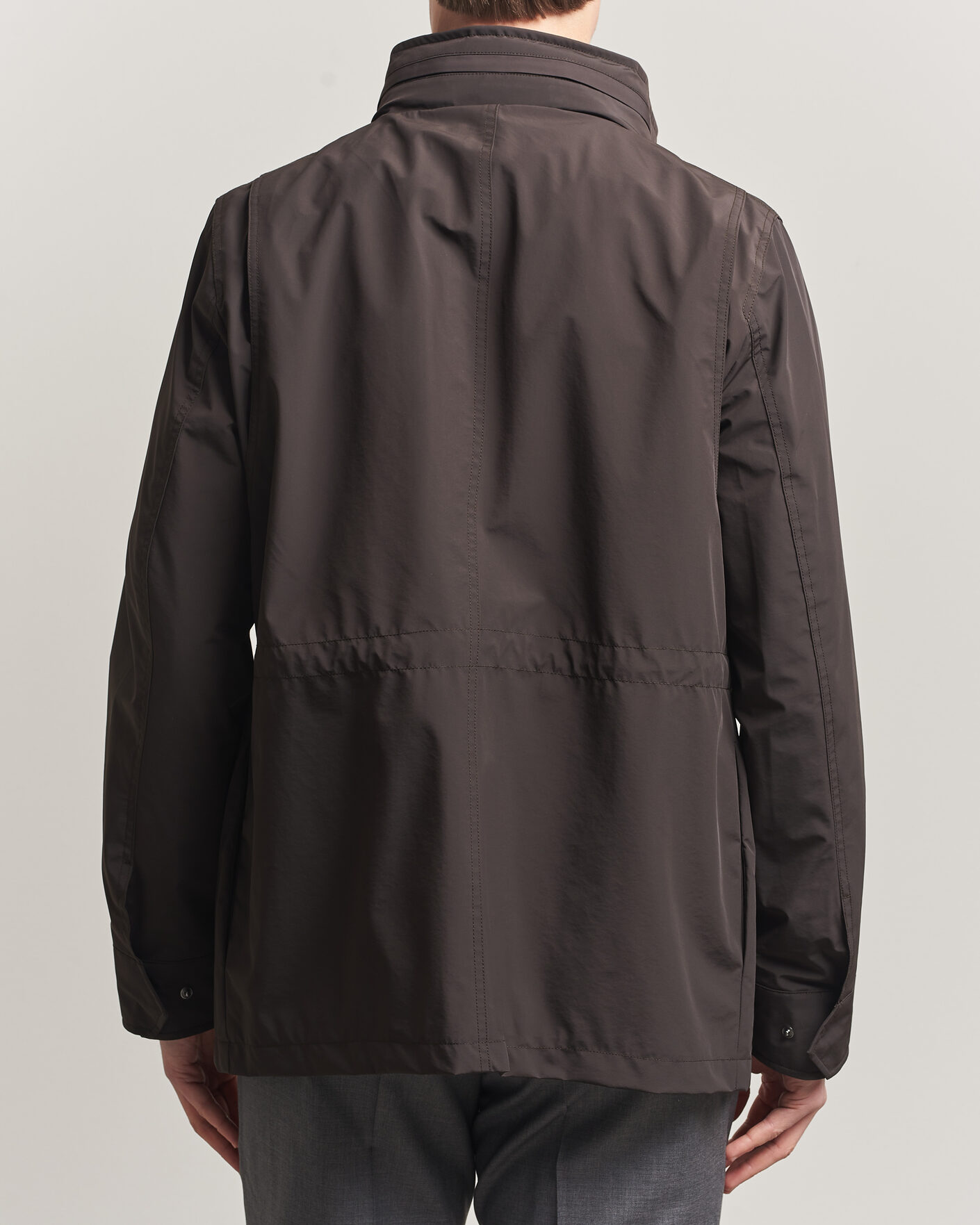 Herr | Jackor | Oscar Jacobson | M65 Nylon Field Jacket Brown