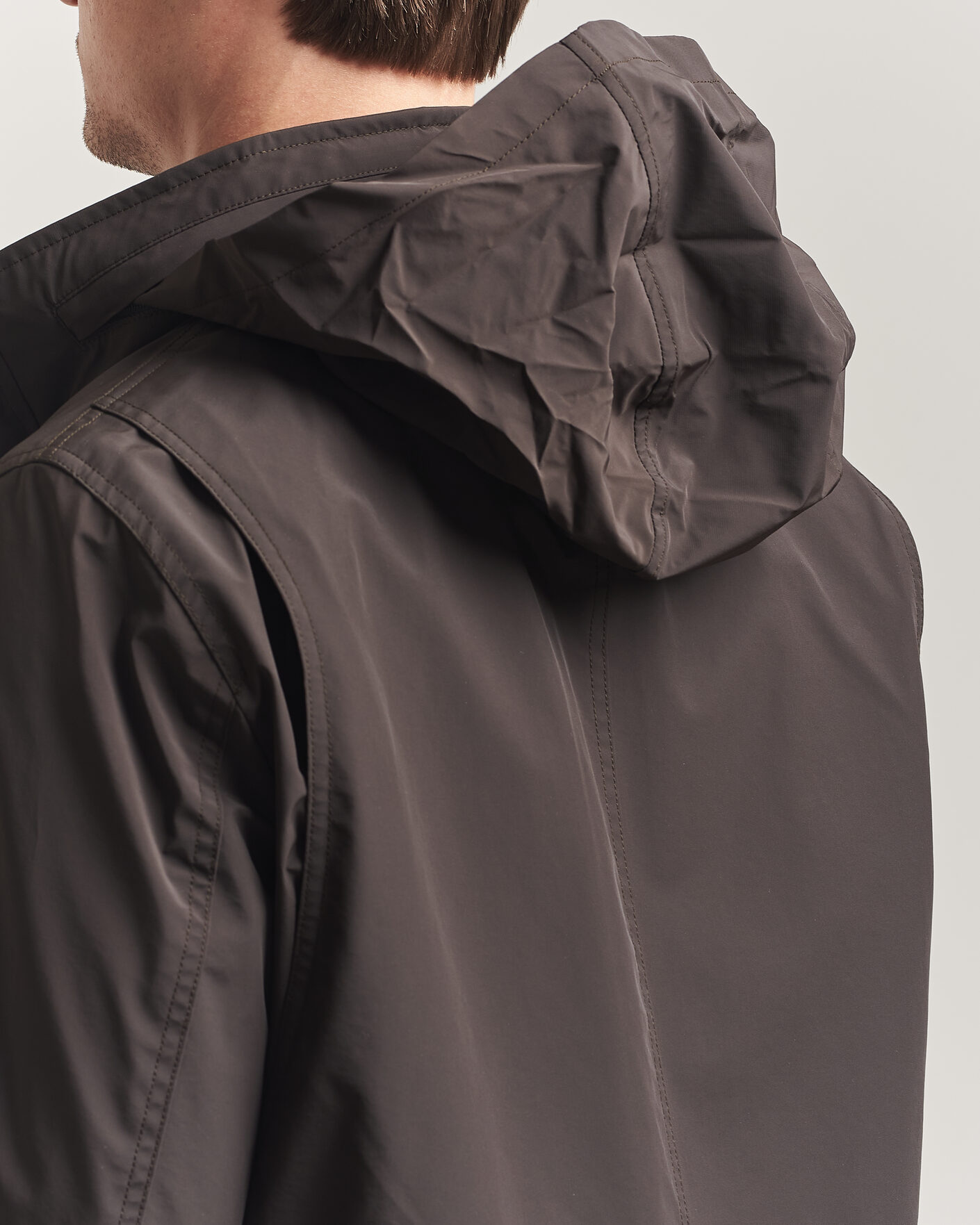 Herr | Jackor | Oscar Jacobson | M65 Nylon Field Jacket Brown