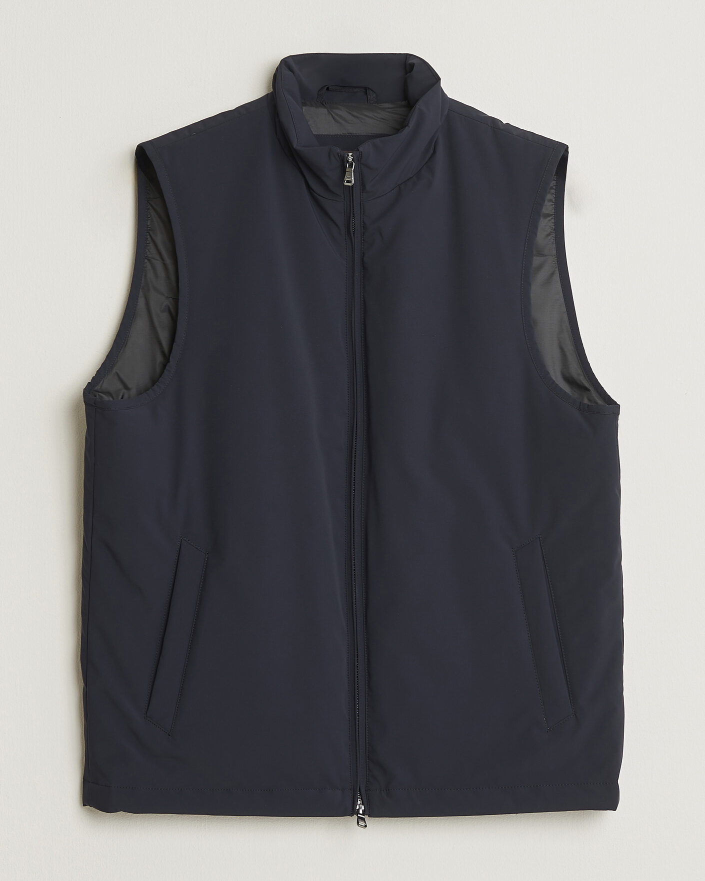 Herr | Västar | Oscar Jacobson | Light Zipped Waistcoat Navy
