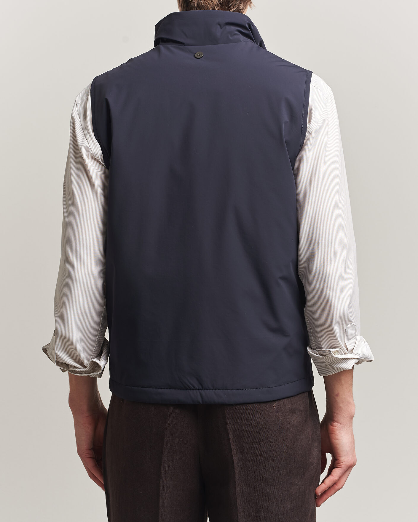 Herr | Västar | Oscar Jacobson | Light Zipped Waistcoat Navy