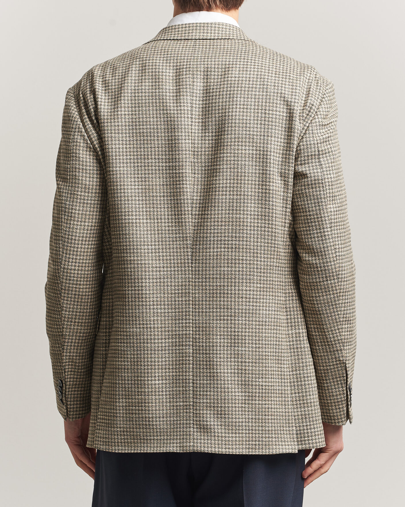 Herr | Kavajer | Oscar Jacobson | Robert Wool/Silk/Cotton Blazer Green