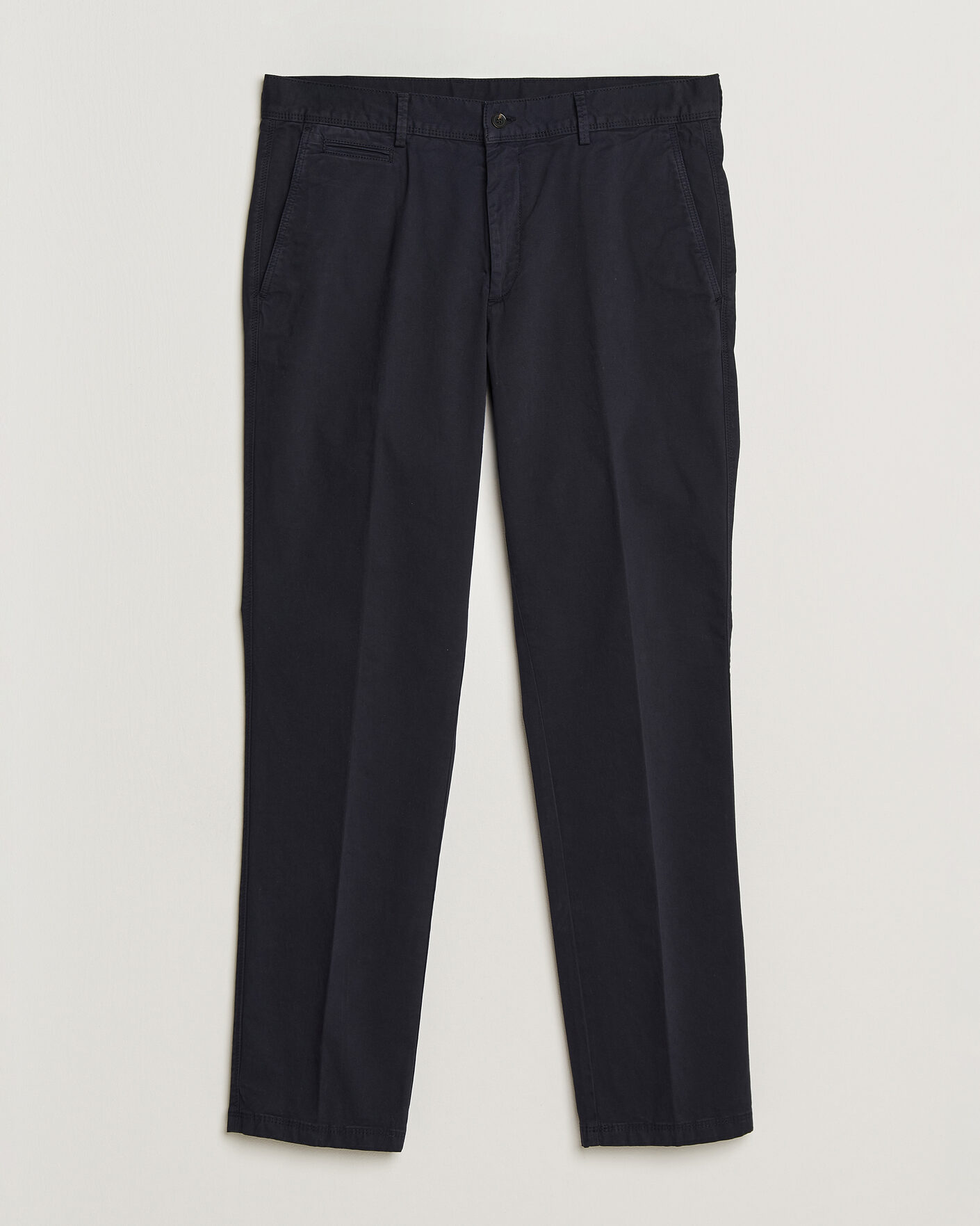 Herr | Byxor | Oscar Jacobson | Danik Cotton Trousers Navy