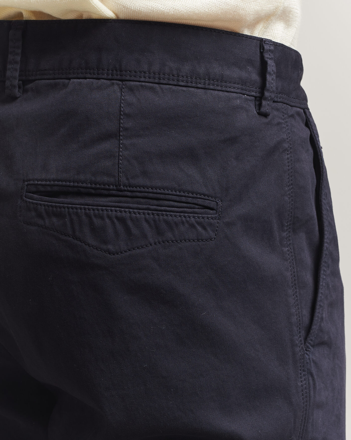 Herr | Byxor | Oscar Jacobson | Danik Cotton Trousers Navy